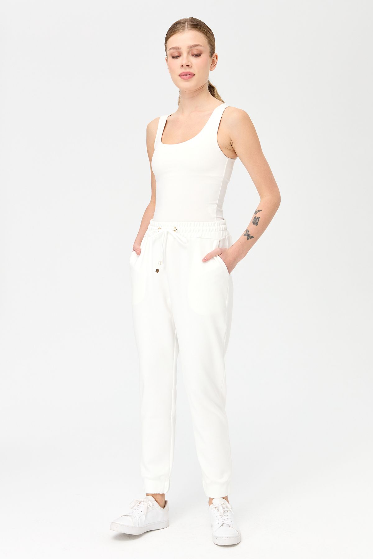 White tracksuit pants womens outlet