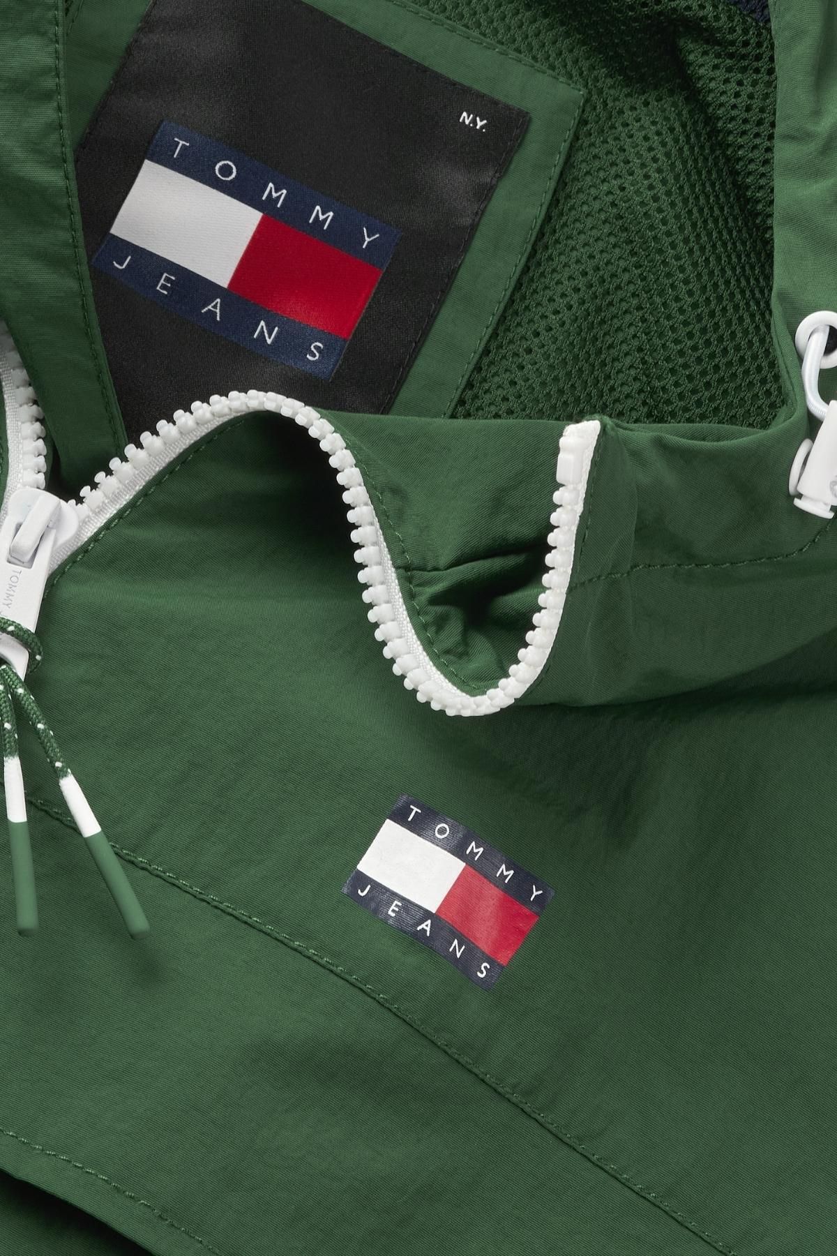 Green tommy shop hilfiger windbreaker