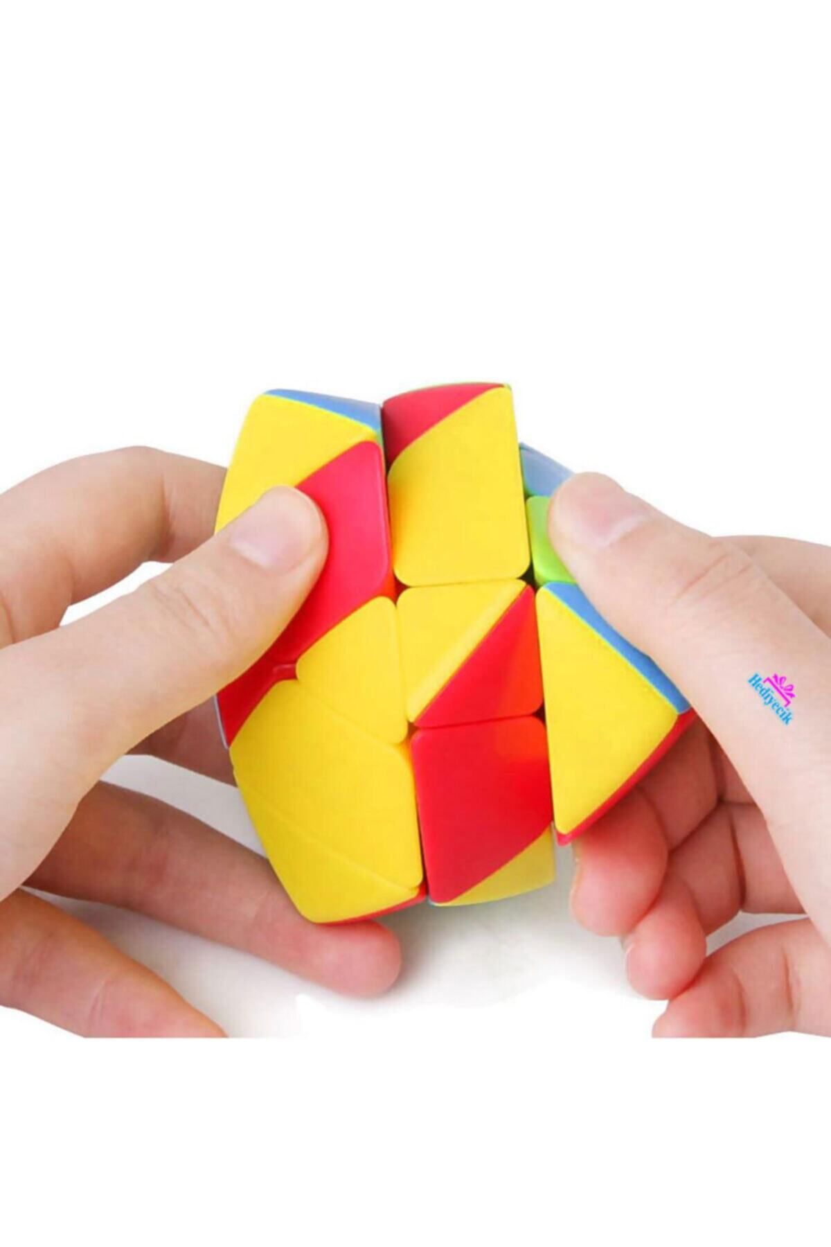 hediyecik-Mastermorphix Pyramid 3X3 Intelligence Cube Mind Cube Non-Adhesive 3