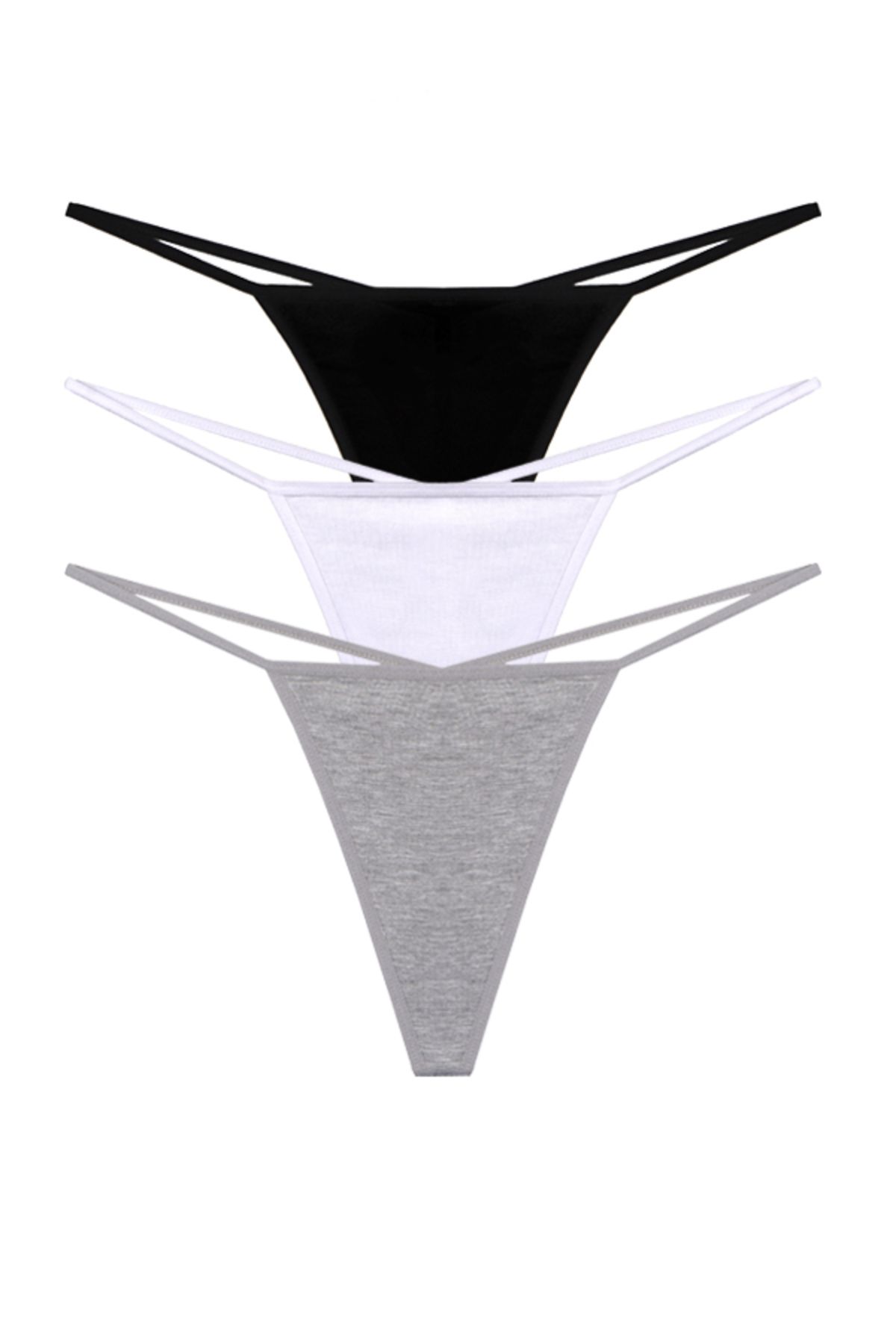 Pamuklu İp Tanga 3' lü Paket