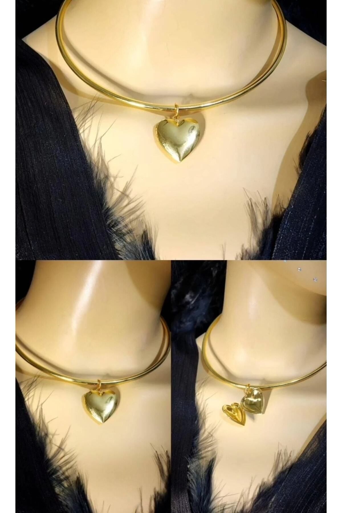Gold choker pendant necklace online