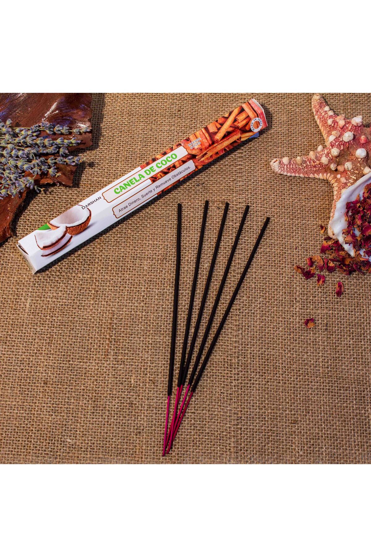 Darshan Coconut Cinamon Hexa 20 Pcs Stick Incense