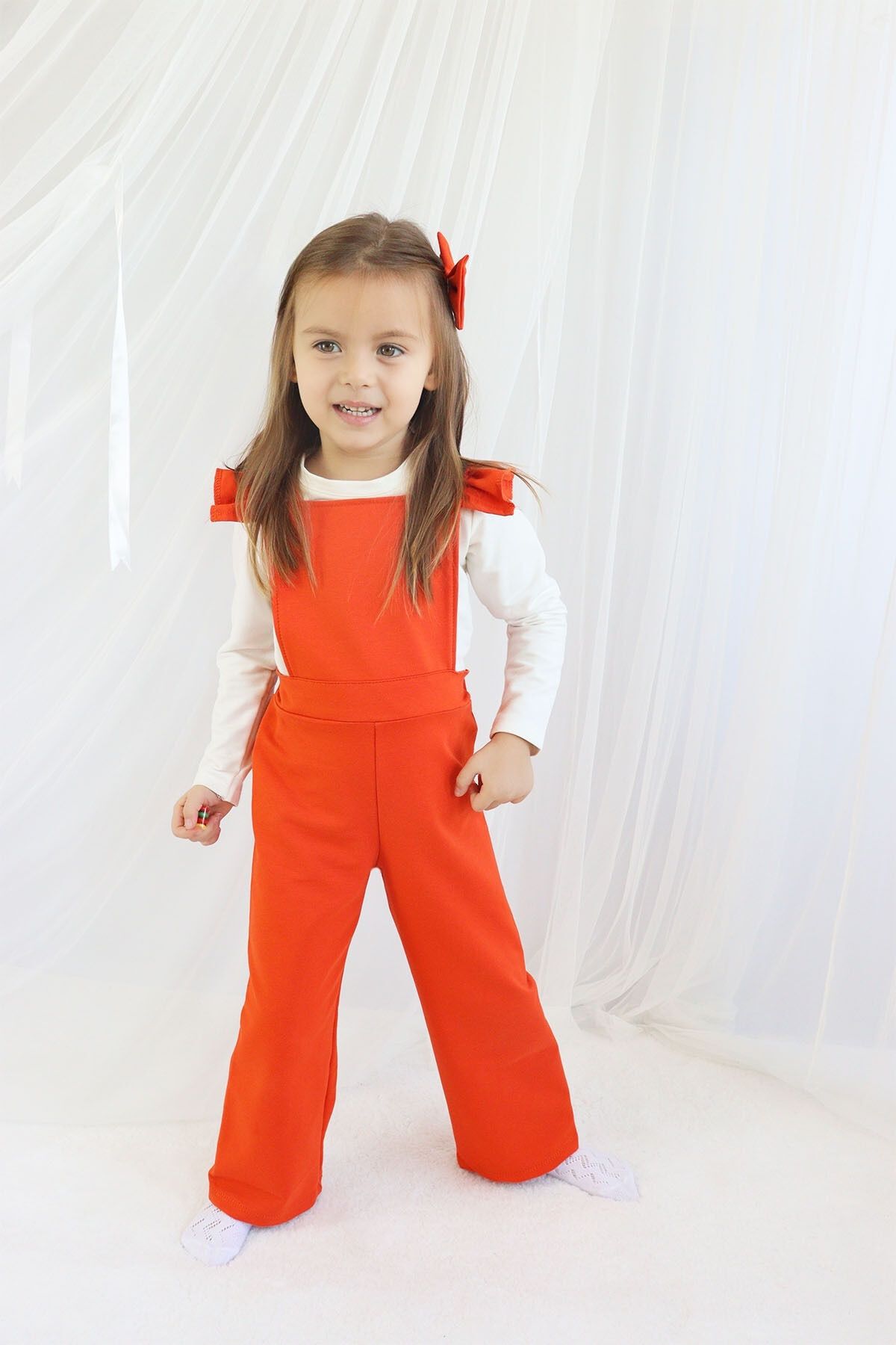 Orange discount jumpsuit girls