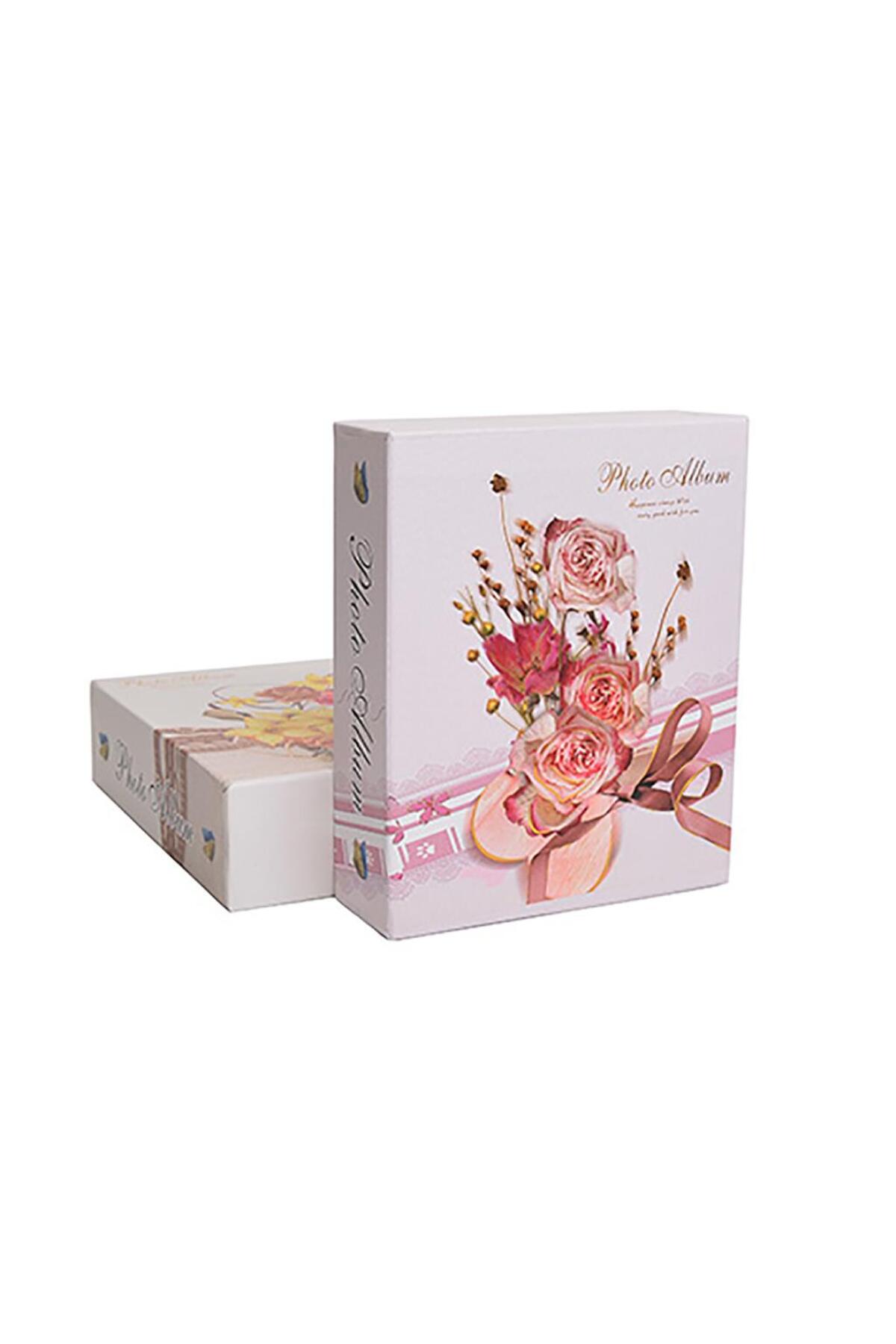 Nobbystar 100'lük 10x15cm Kutulu Çiçek Desenli Fotoğraf Albümü