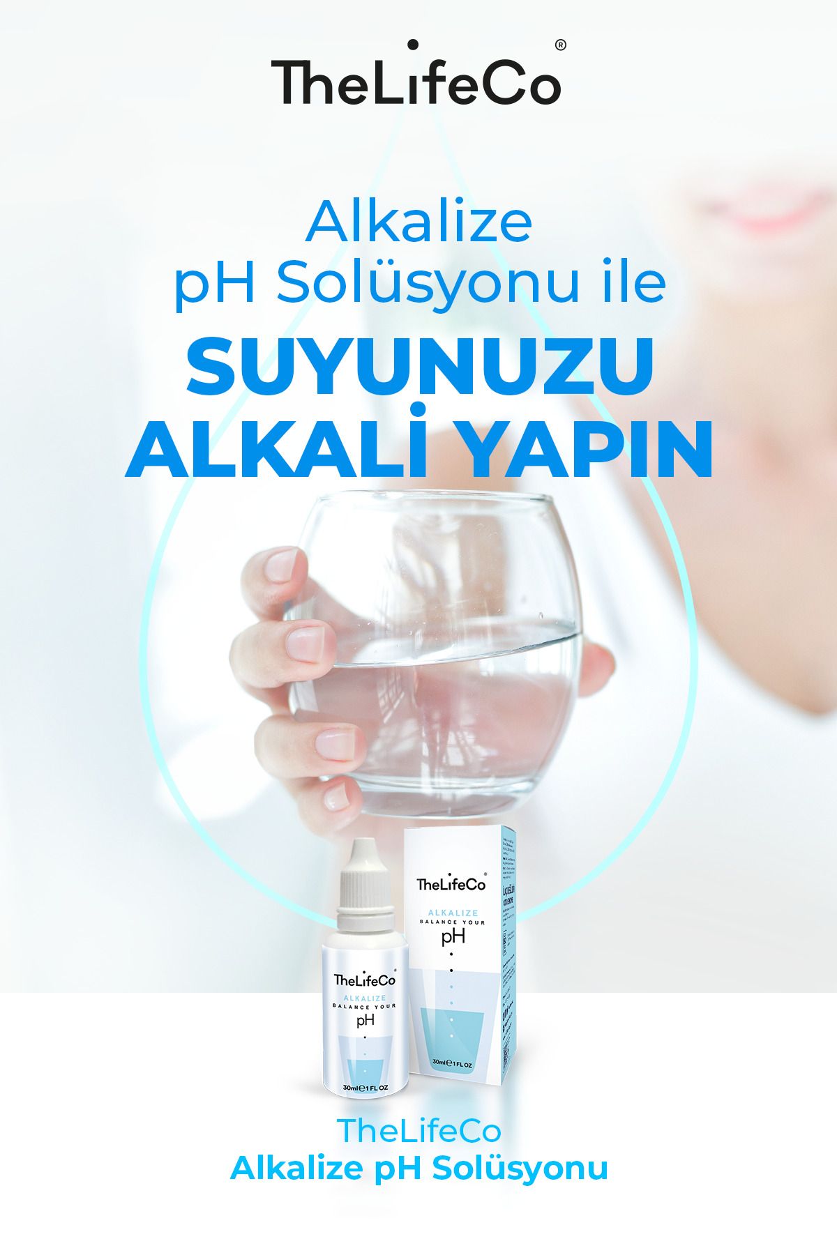 قطره آب قلیایی PH 30 میلی لیتر (آب قلیایی) TheLifeCo
