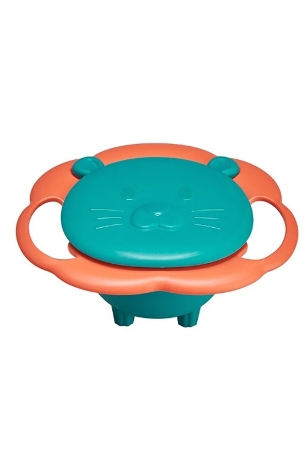 İndirimKap 360° Dönen Bebek Dökülmeyen Tabak Mama Tabağı fotoğrafı 4 (önizleme)