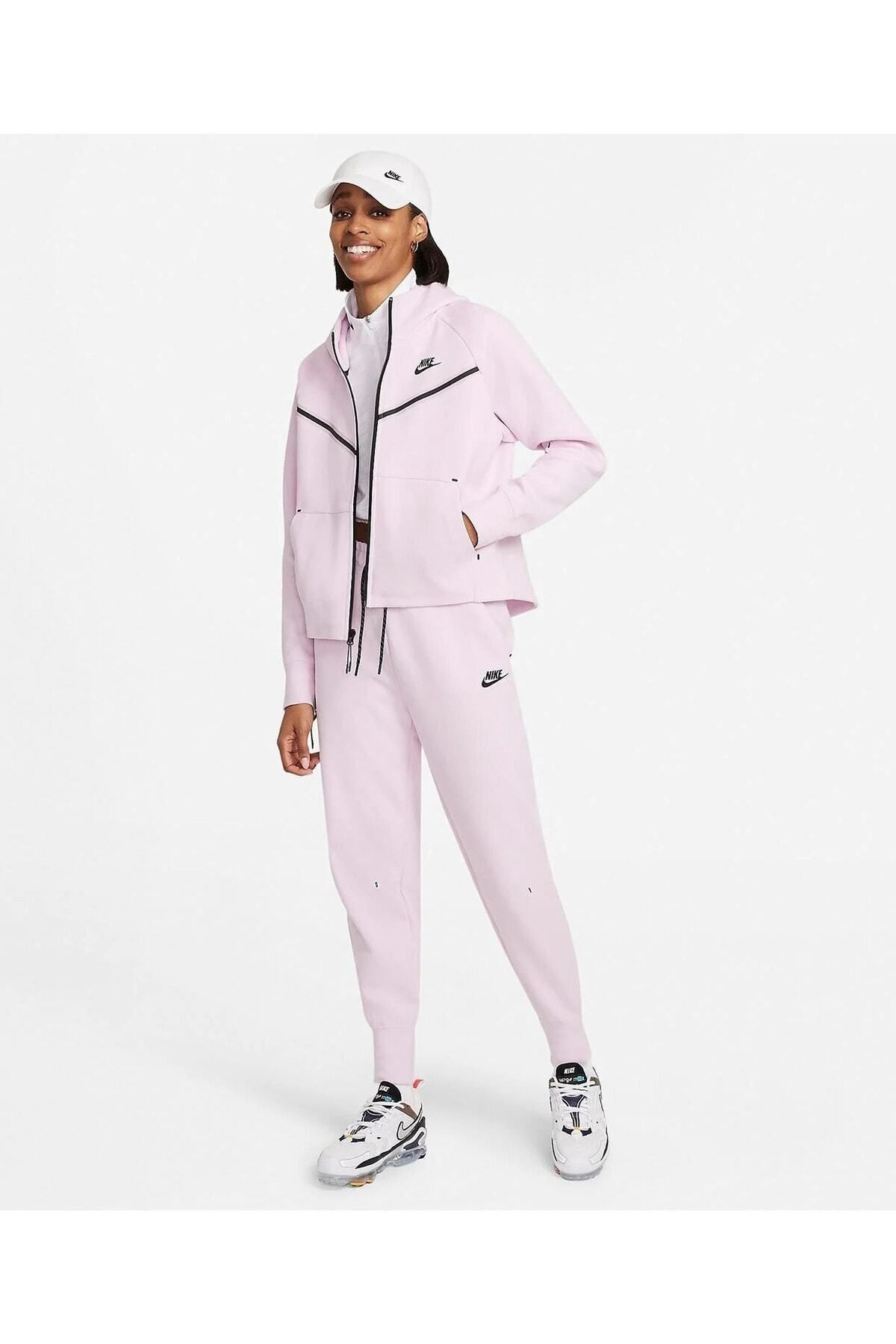 Nike tech fleece tracksuit pink clearance