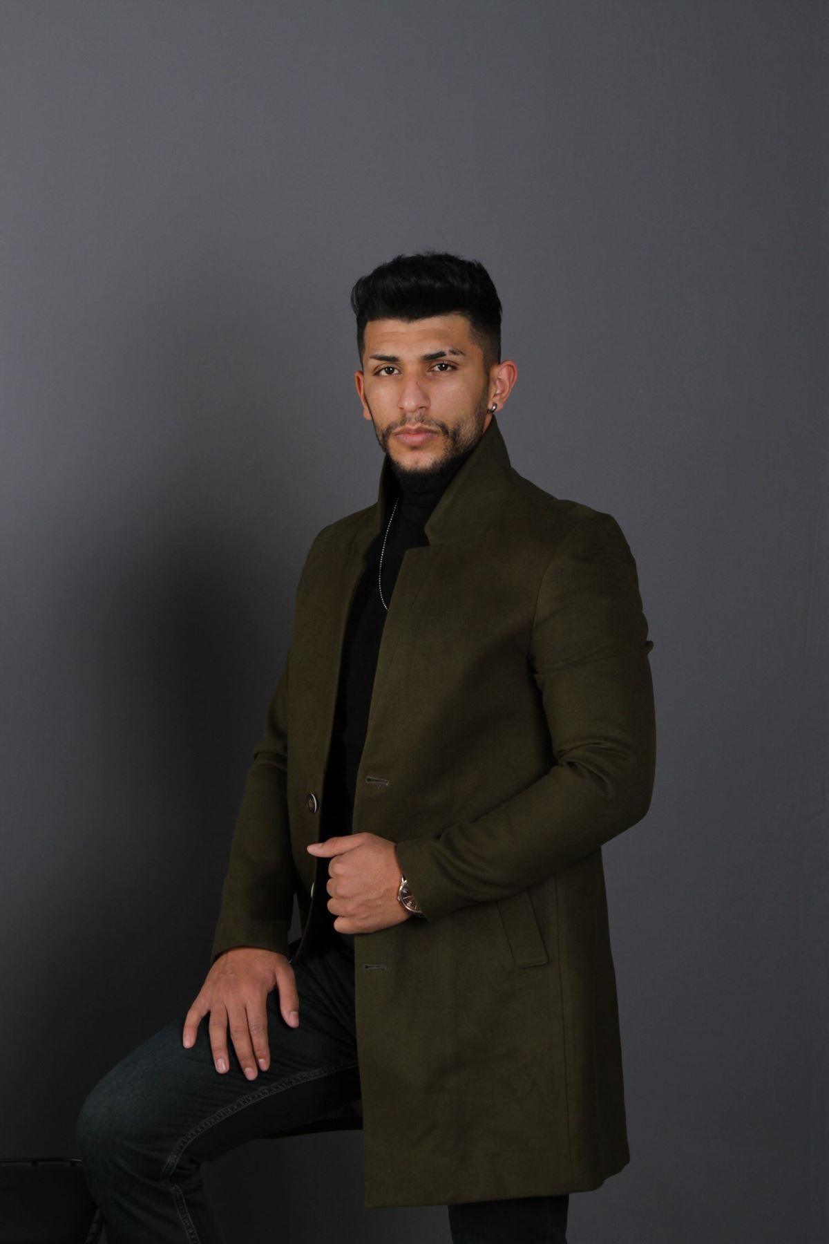  کاپشن مردانه - خاکی