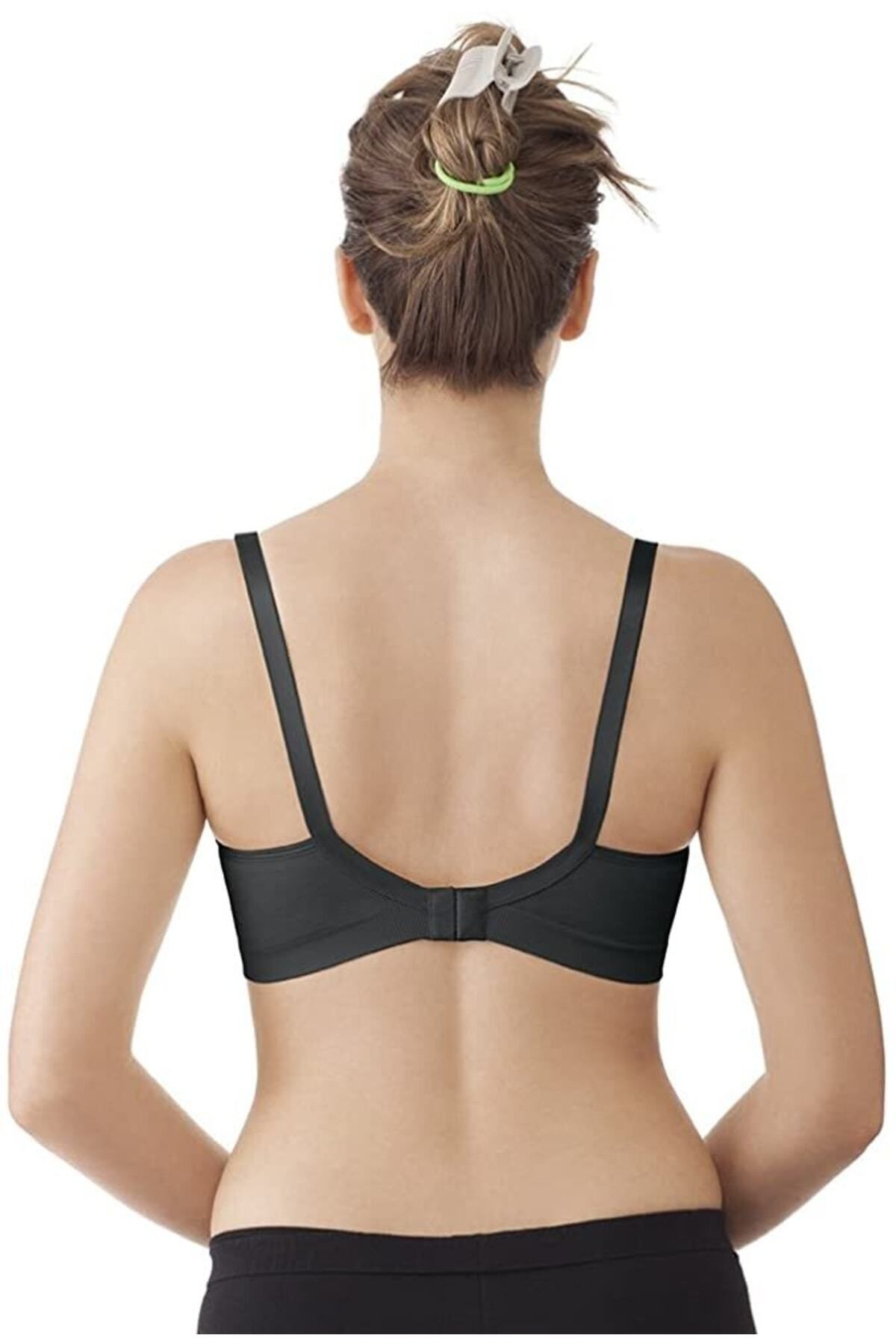 Relaxfit Seamless-Combining Single Layer Minimizer Black Nursing Bra 4