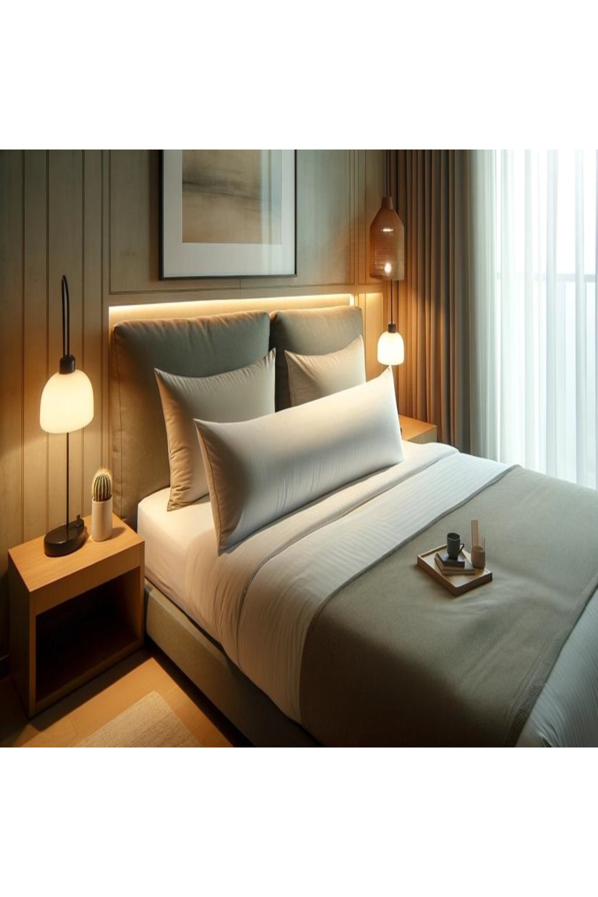 vecit Dolgun Yan Yatış ve Hamile Yastığı Uzun Yastık 50x120 cm ( sadece iç yastık) 1600gr fotoğrafı 2 (önizleme)