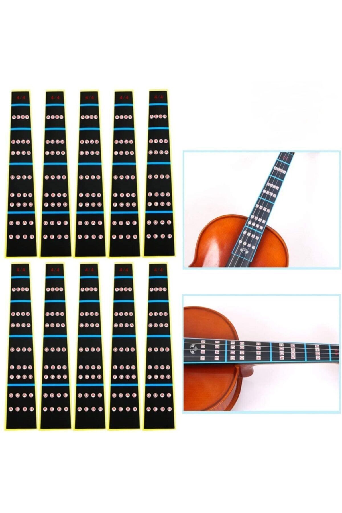 Swing-F8-12 Model 1/2 Half Size Keyboard Sheet Music Paste Sticker for Violins 5