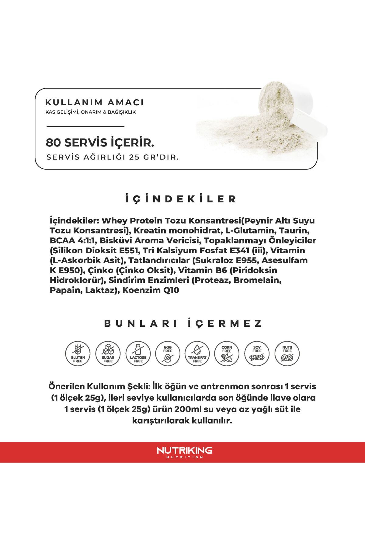 Whey Protein Tozu ™ 2000 gr Çilek Aromalı - 80 Servis 6