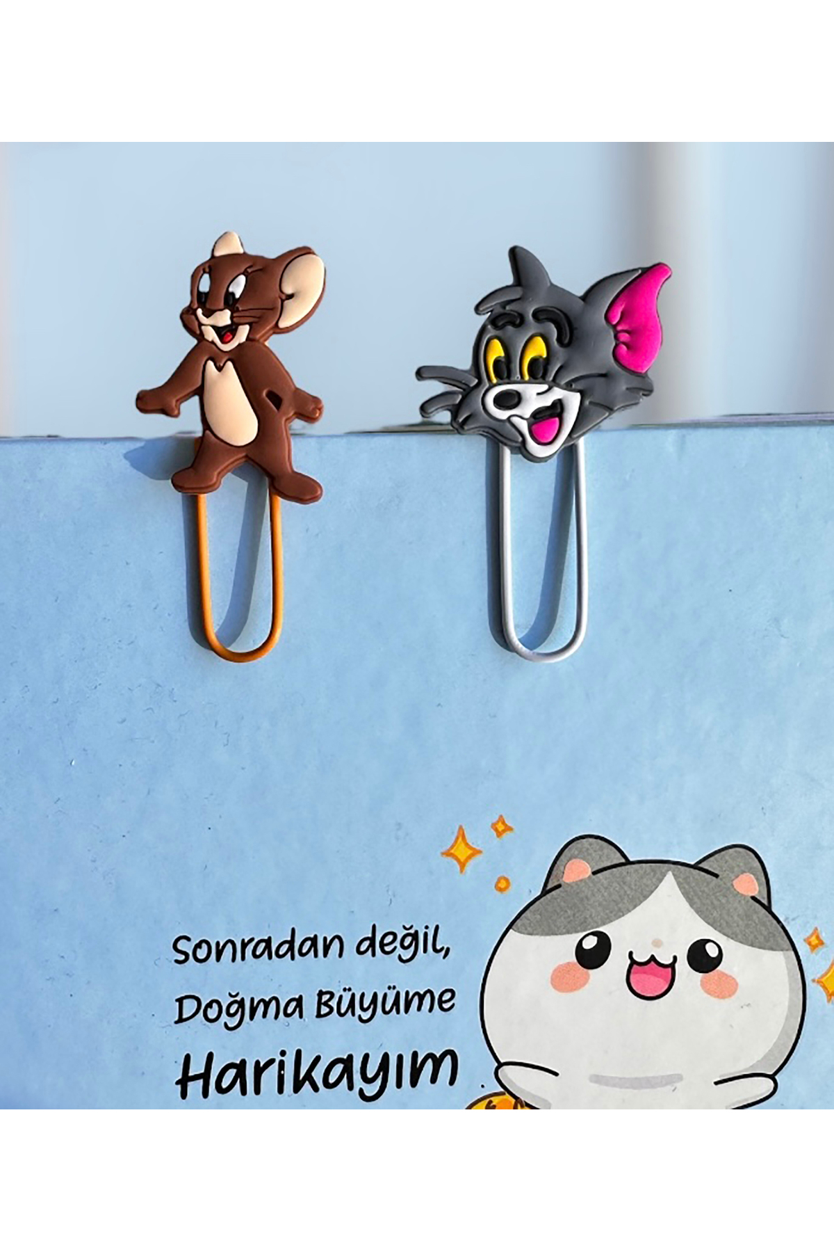 Buki'nin Atölyesi 3D Kitap Ayracı / Ataç K031 2 li set