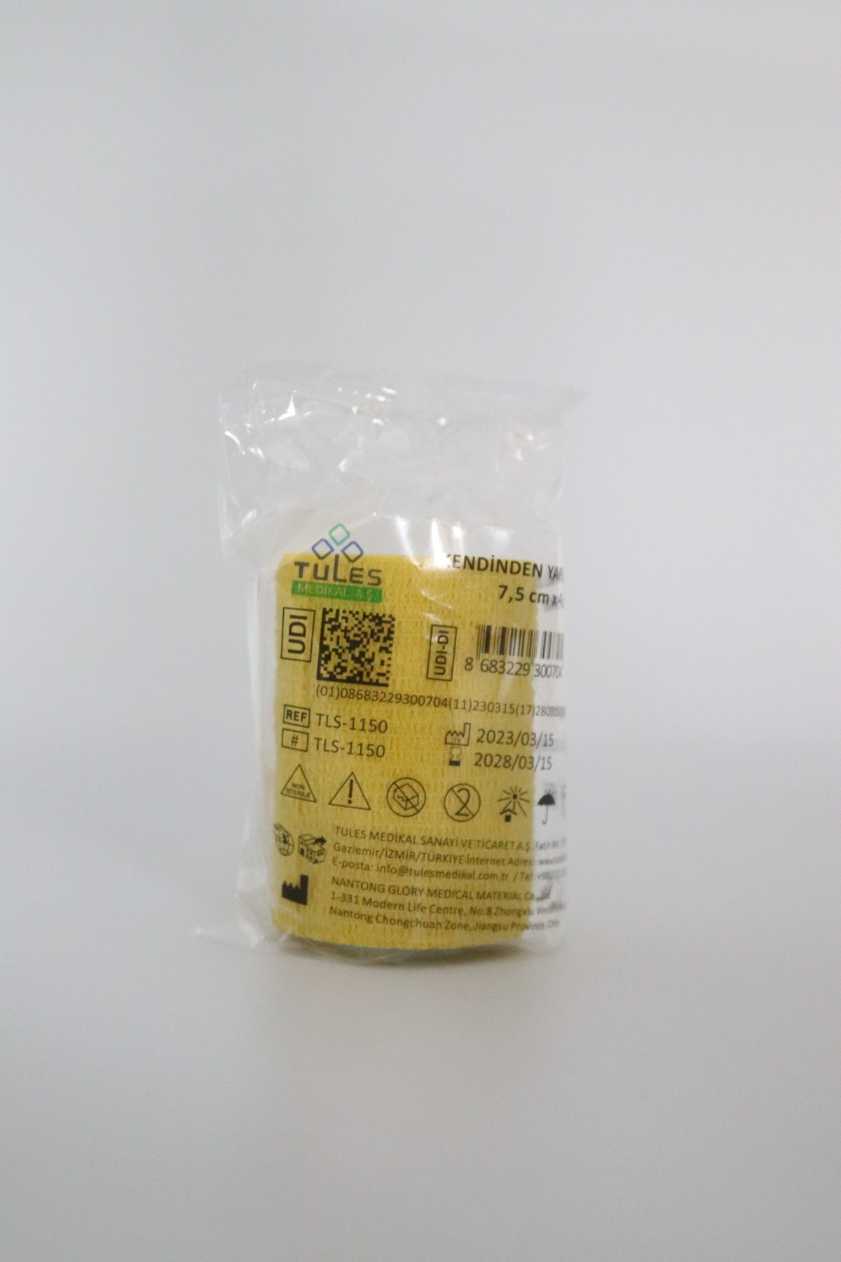 10 Adet X Kendinden Yapışkanlı Bandaj 7,5 Cm*4,5m - Sarı 3
