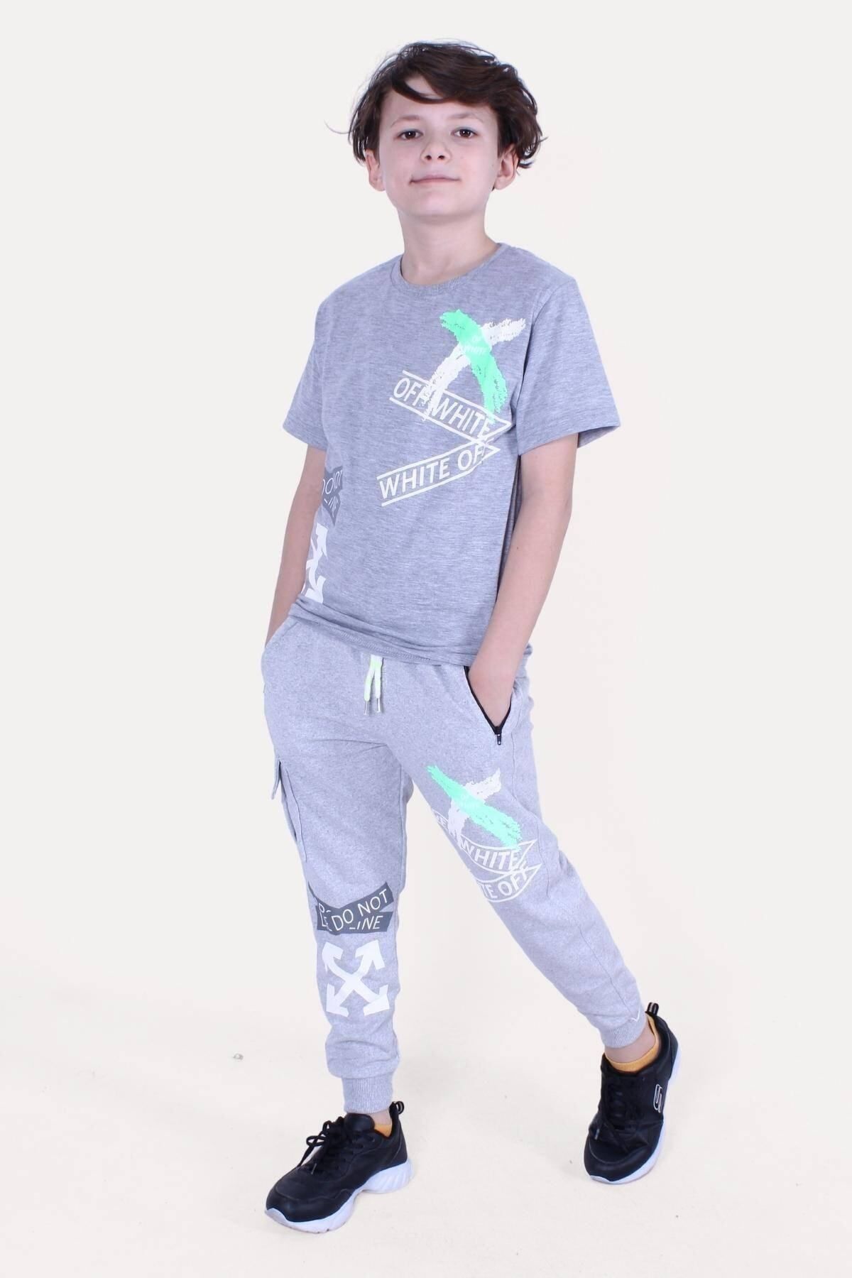 PAN O K DS Off White Text Printed Tracksuit Bottom Boy s Bottom