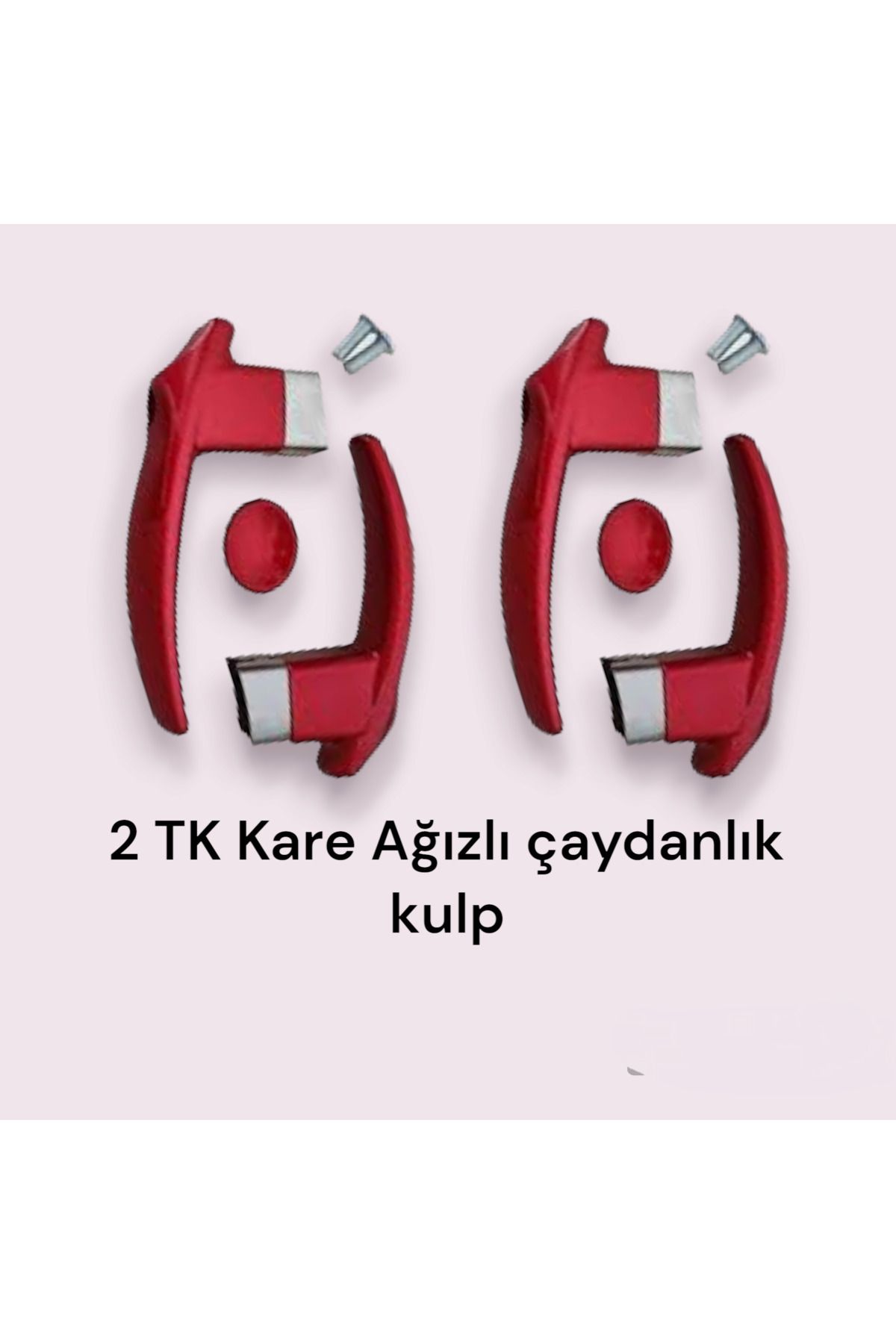 shopdrm 2 TK Çaydanlık Kulp Seti KARE Ağızlı