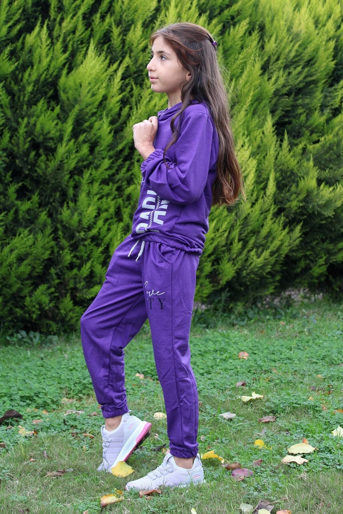 Purple and green hot sale tracksuit