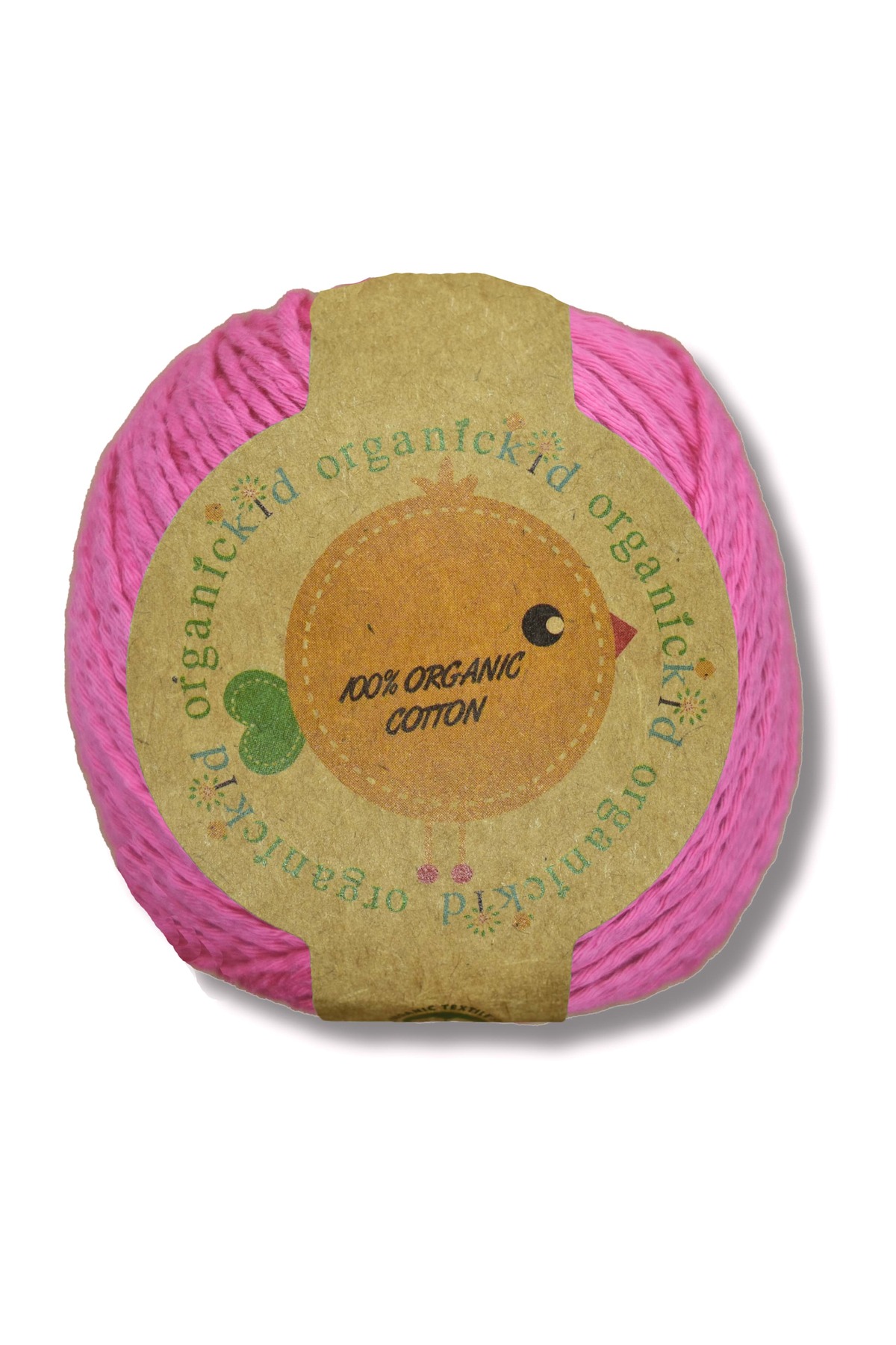 OrganicKid Organik Pamuk Amigurumi Punch 50 gr El Örgü Ipi Sıcak Pembe - Aurora Pink