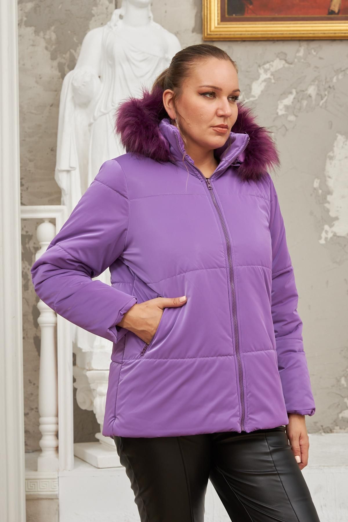 Shiny purple cheap puffer jacket