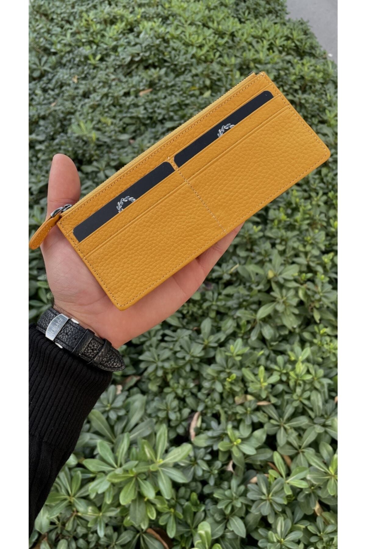 کیف پول مردانه زرد CüzCan | 119 اورجینال - تصویر 6