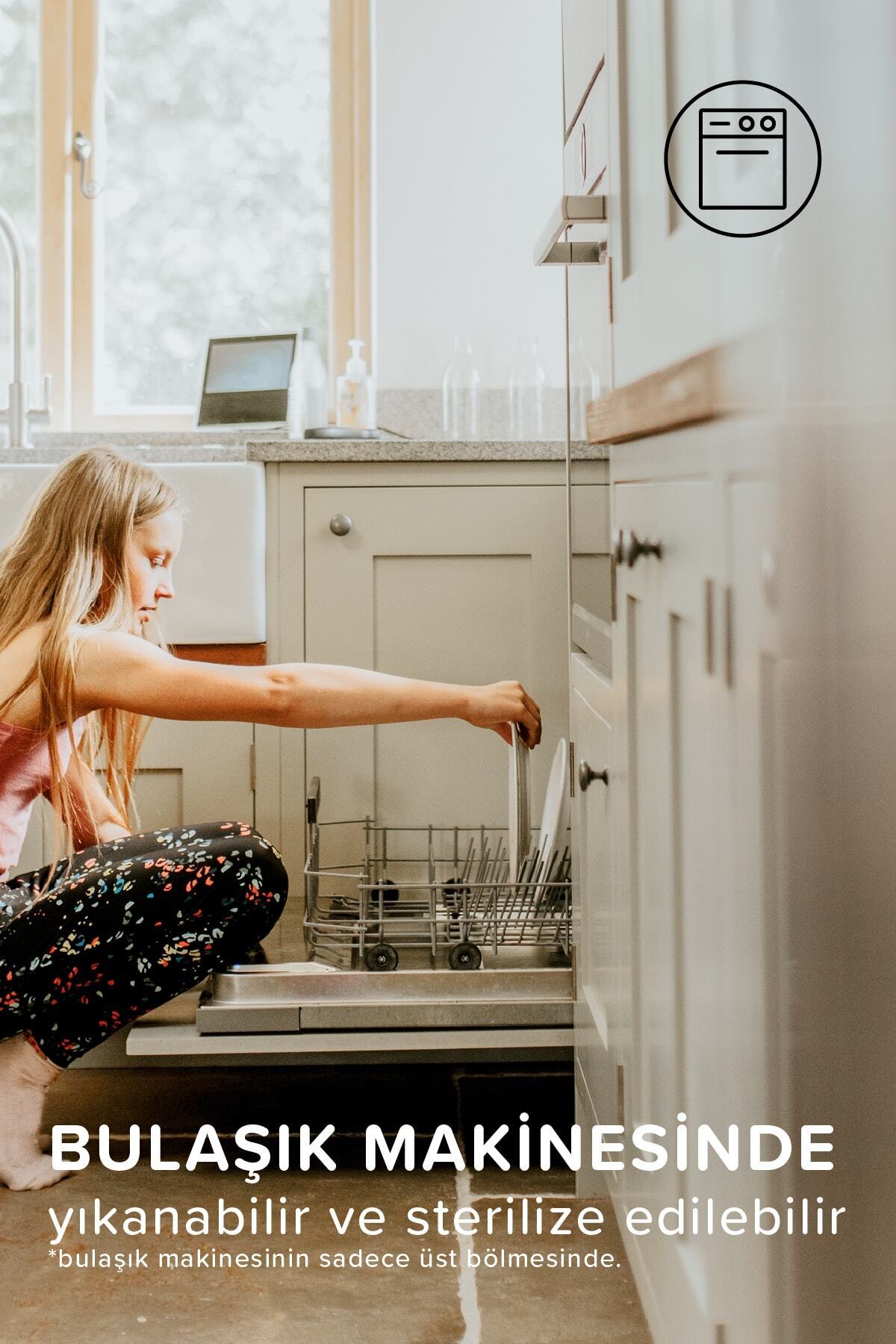 Fufizu Airmom Emzik - Hem Emzik Hem Diş Kaşıyıcı 2'li Silikon Emzik - Yenidoğan Ve 0-6 Ay Koyu Gri & Taba fotoğrafı 7 (önizleme)