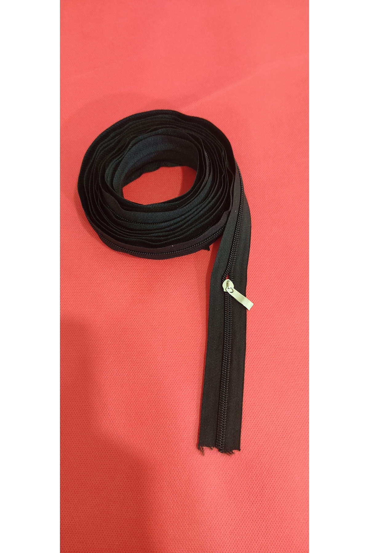 10 Metre Kalın Diş, SİYAH Renk Fermuar, Tip5 Fermuar, 20 adet Nikel Özel Başlık