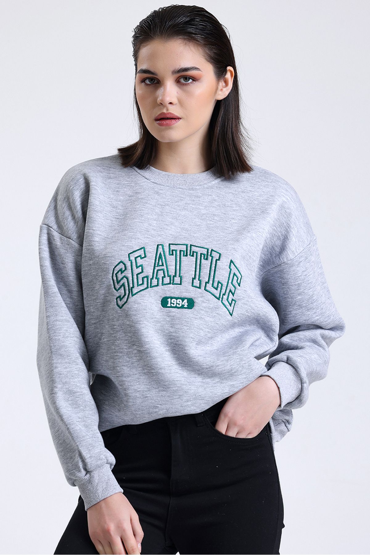 Thick sweatshirt womens sales
