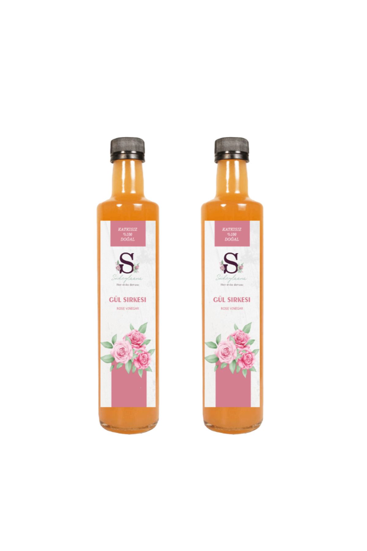 Doğal Gül Sirkesi 2 Adet 250 ml