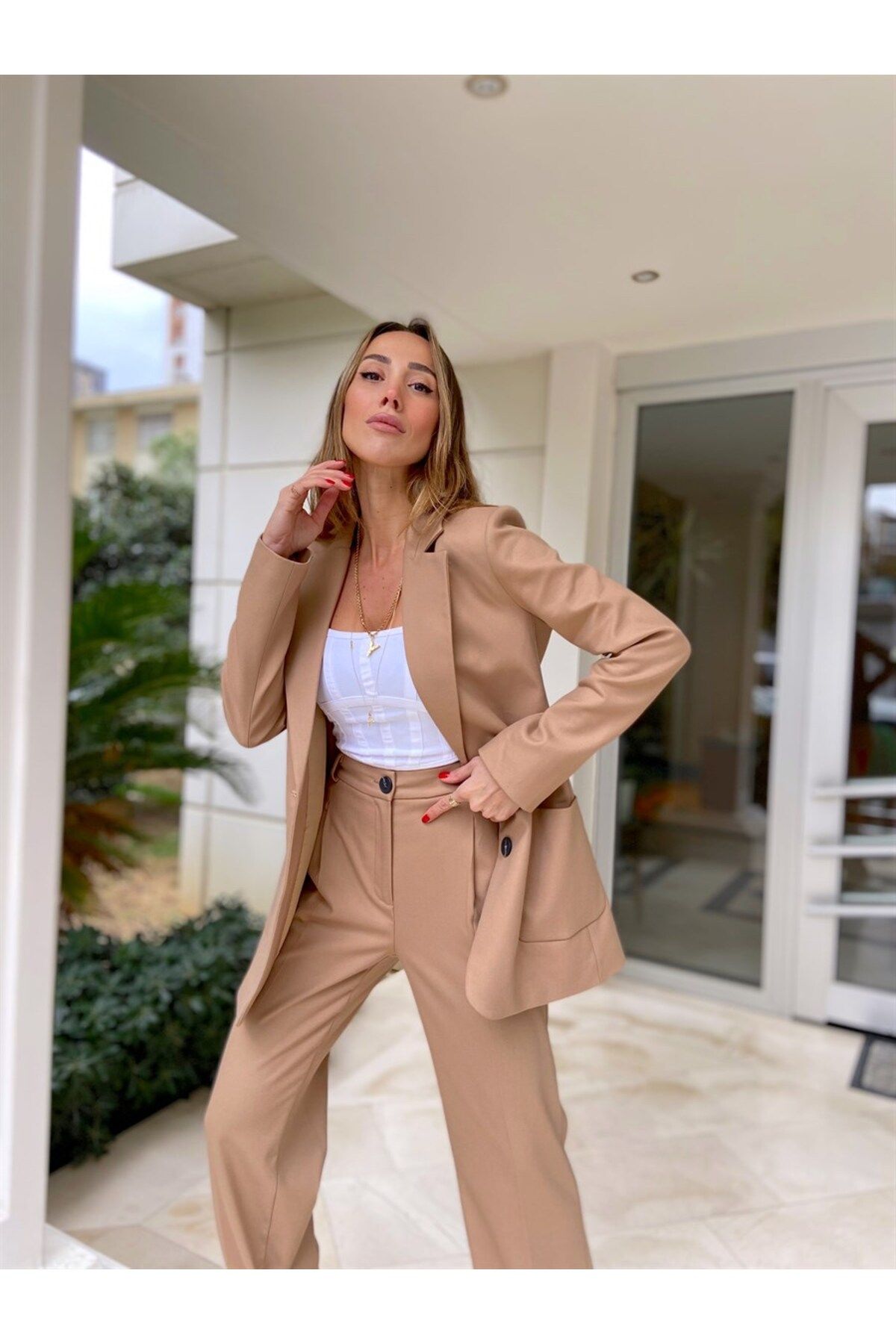 Milk blazer on sale