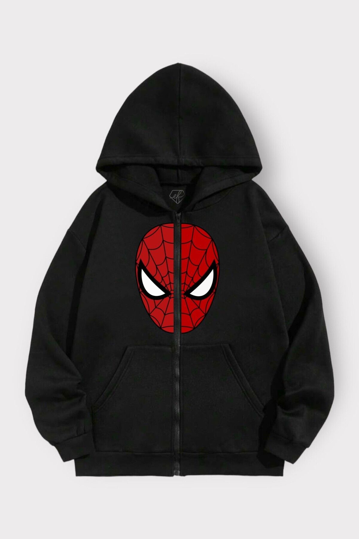 Black spiderman hoodie sale
