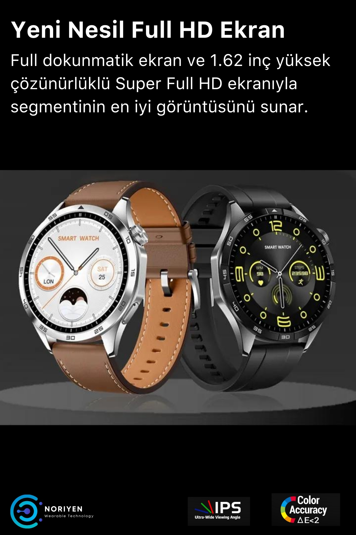 Premium Serisi S40 Max Hd Ekran Spor Ve Sağlık Sensörlü Klasik Model Ios Android Uyumlu Akıllı Saat