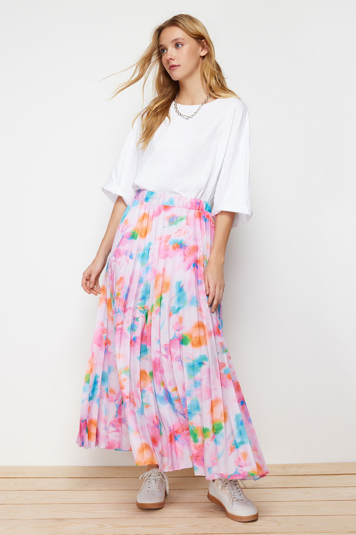 TRENDYOL MODEST Skirt Purple Maxi Trendyol