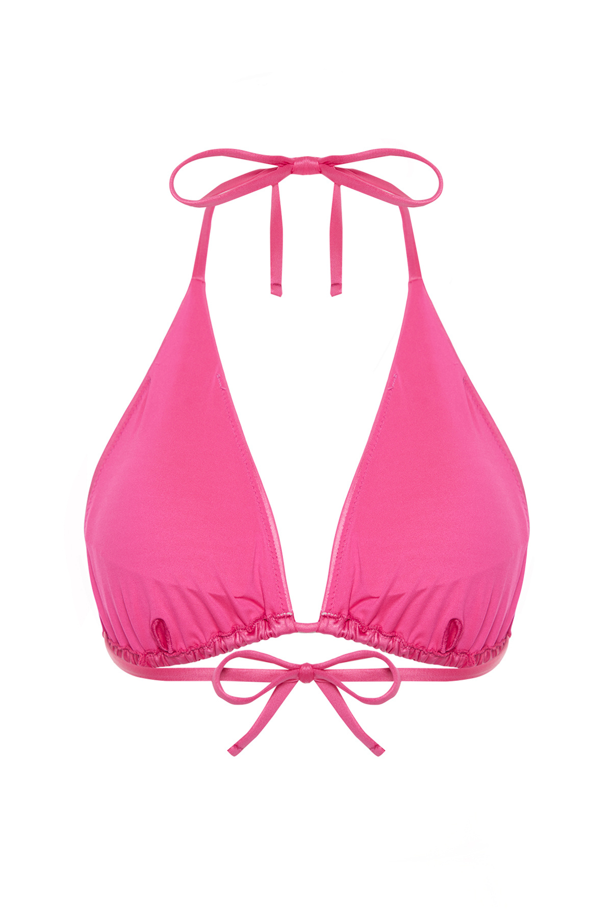 Trendyol Collection-Φούξια Triangle Bikini Top TBESS24BU00133 7