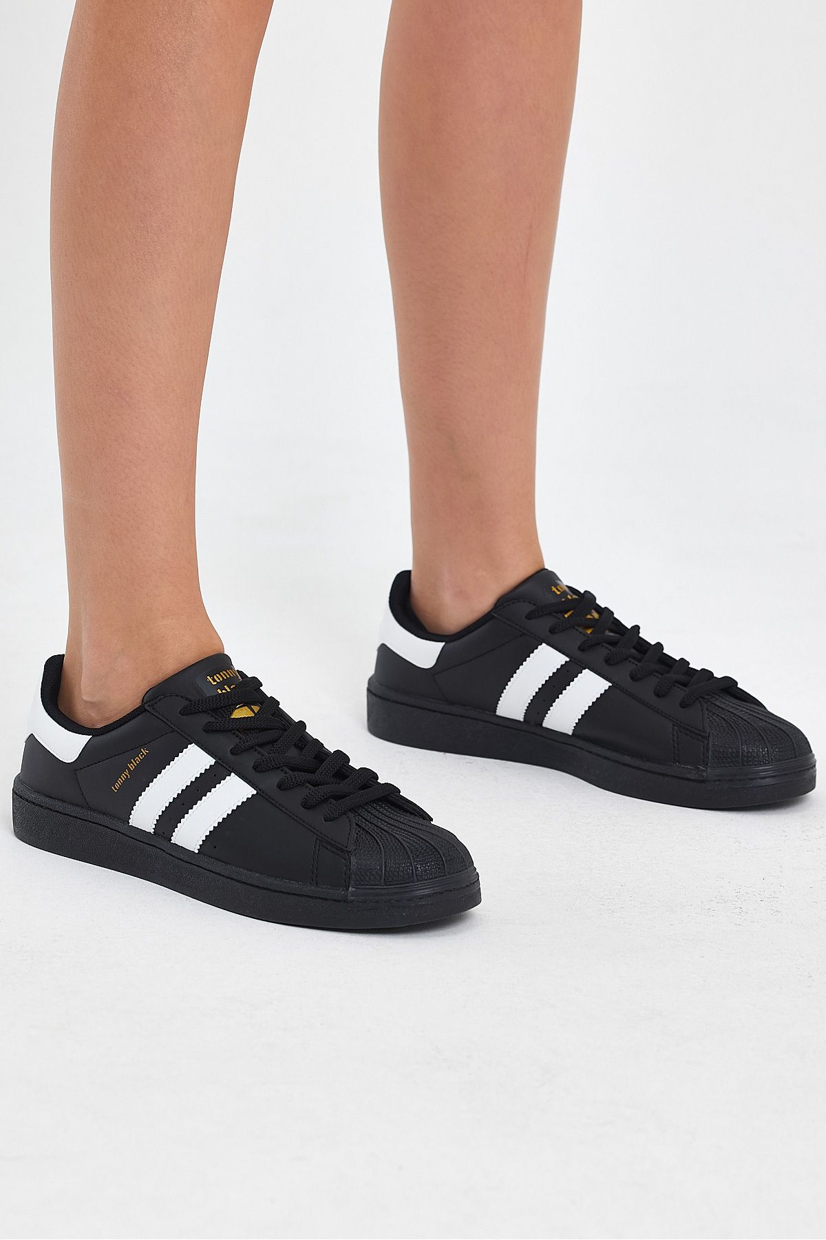 کفش کتانی راحت مشکی یونیسکس Tonny Black