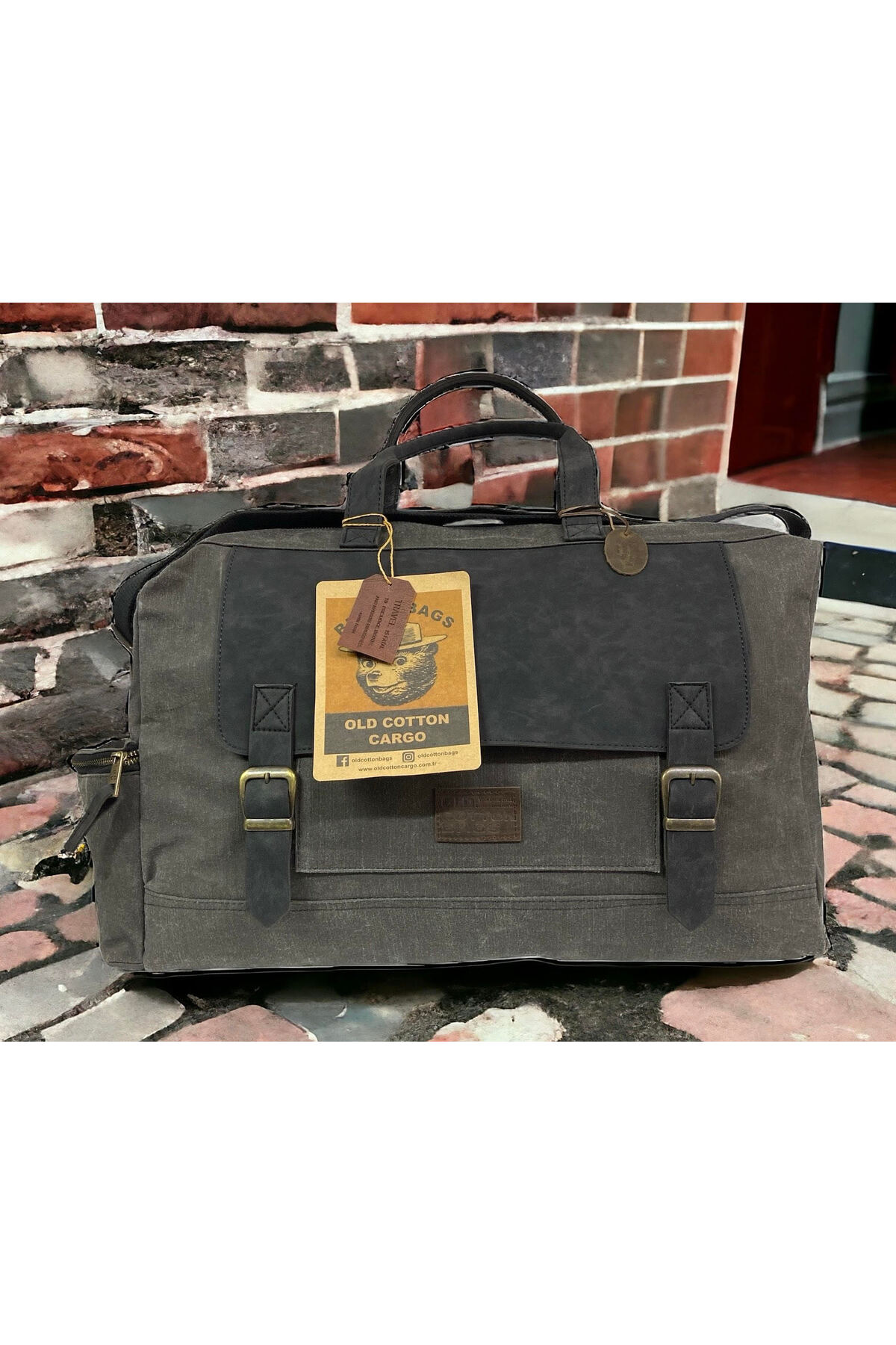 Vintage Yastık Görünümlü Tote Çanta