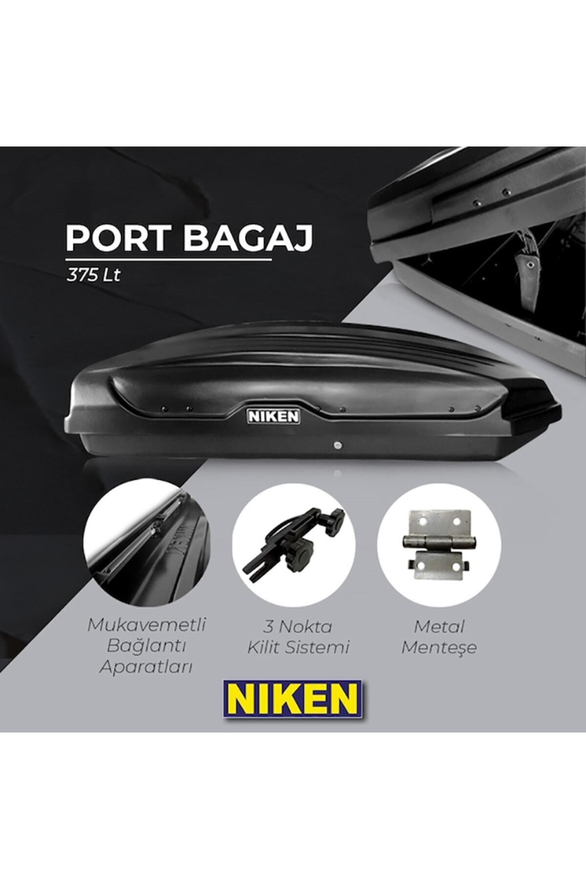 Niken Port Bagaj Araç Üstü 3 Kilitli 375 Lt. Siyah Fiyatı, Yorumları -  Trendyol