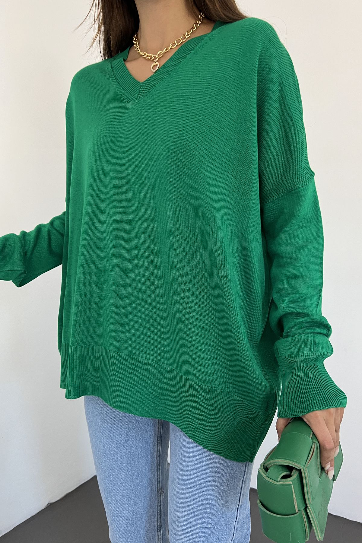 Dark green womens discount jumper