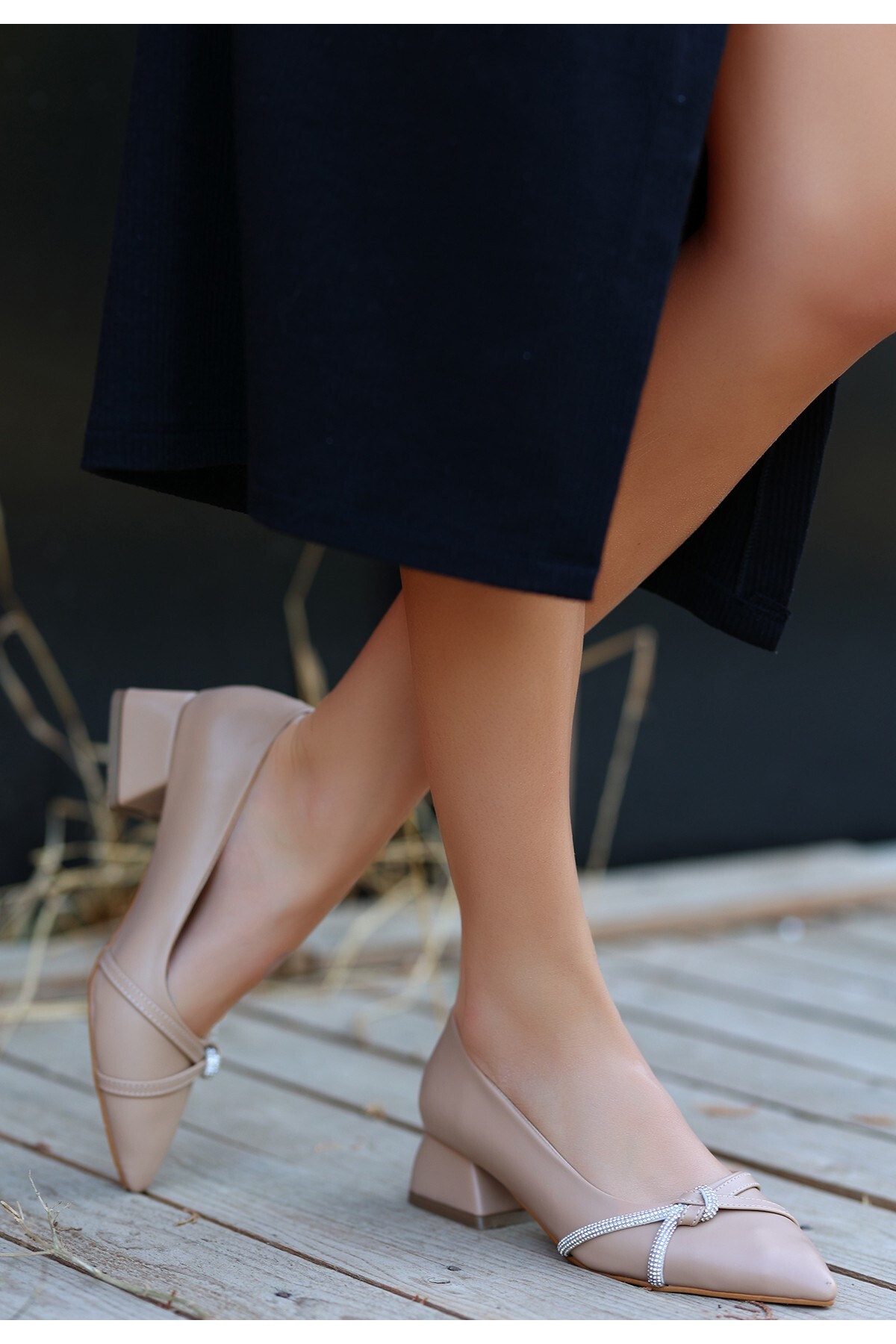 EFN.GİYİM Biani Nude Topuklu Ayakkabı