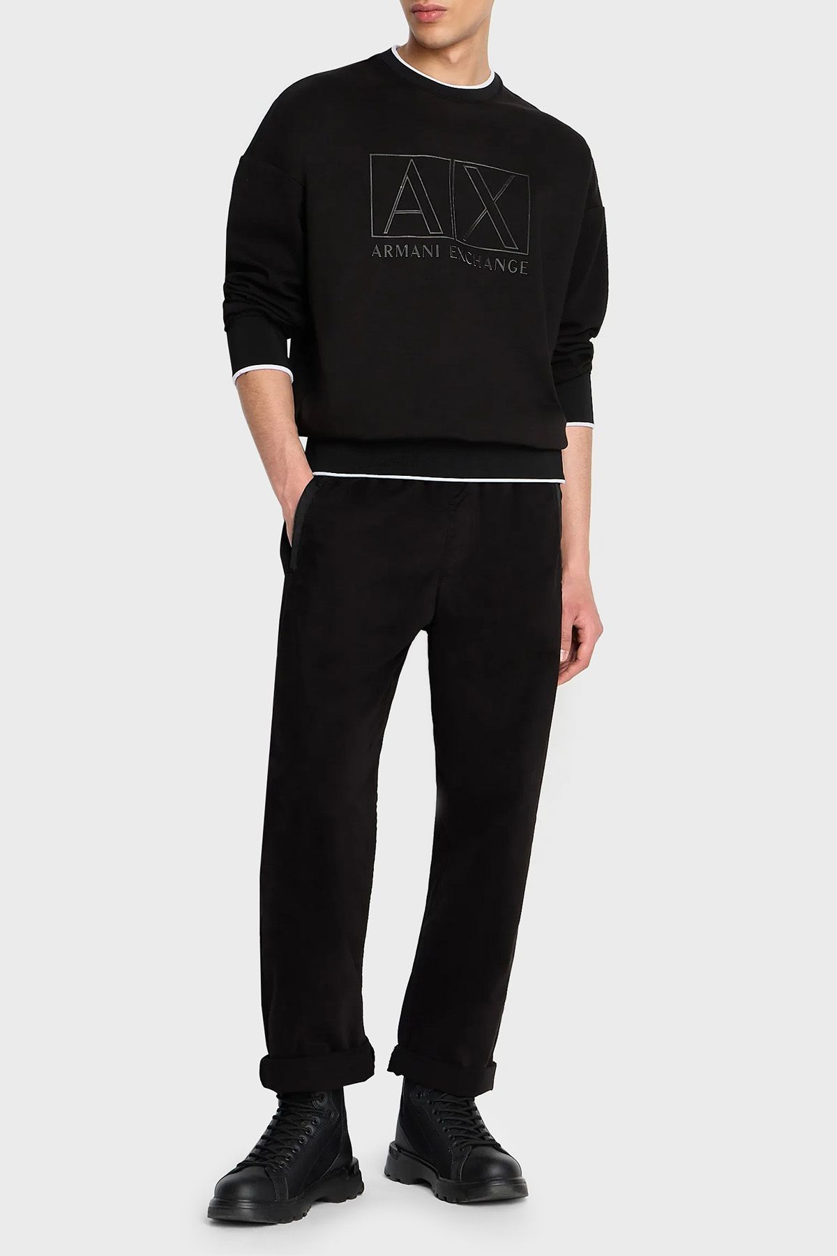 Armani exchange sweatsuit mens deals