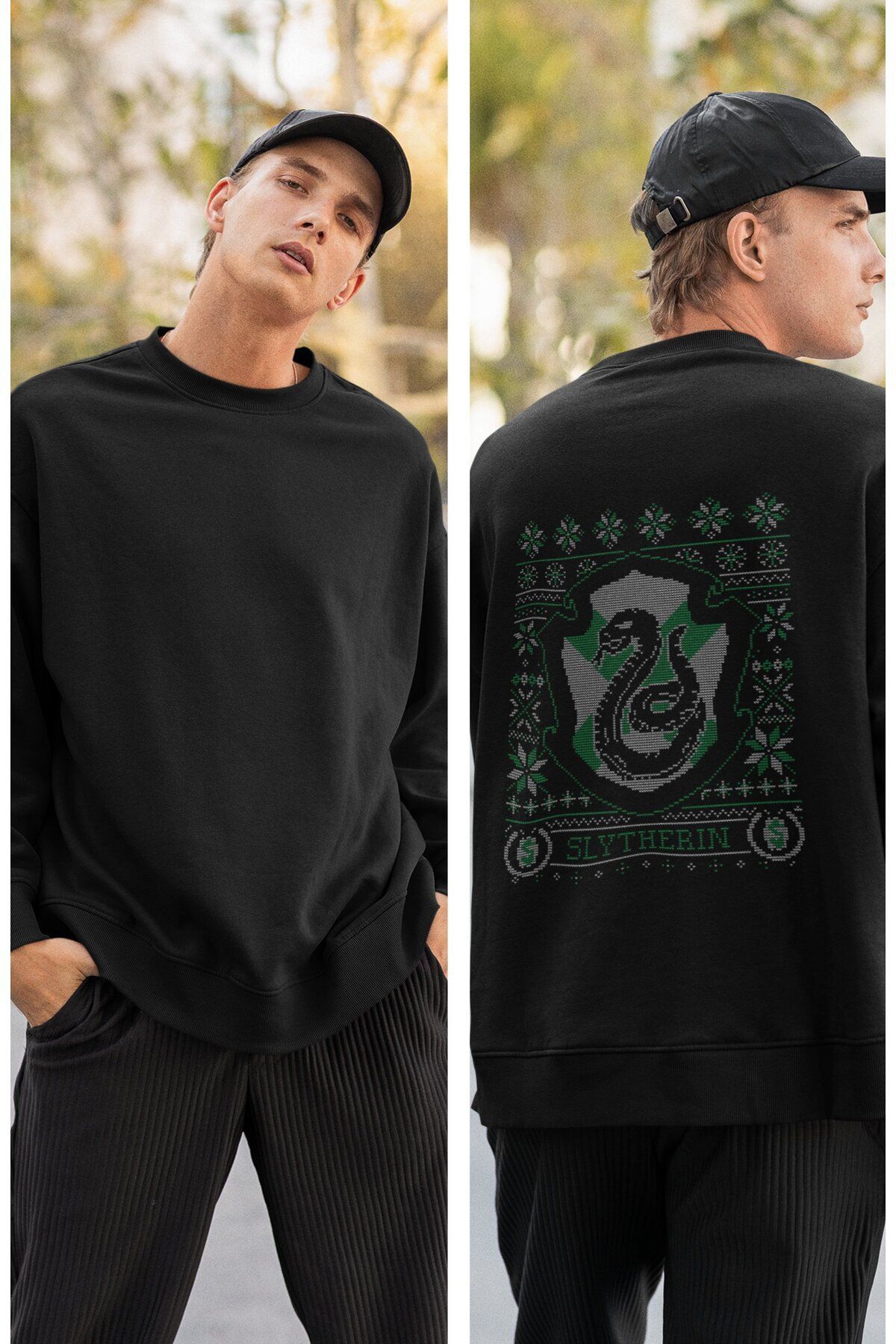Fuddy Harry Potter Proud Slytherin Yaz l S rt Bask l Kapu onsuz Sweatshirt Unisex Oversize Sweatshirt Fiyat Yorumlar Trendyol