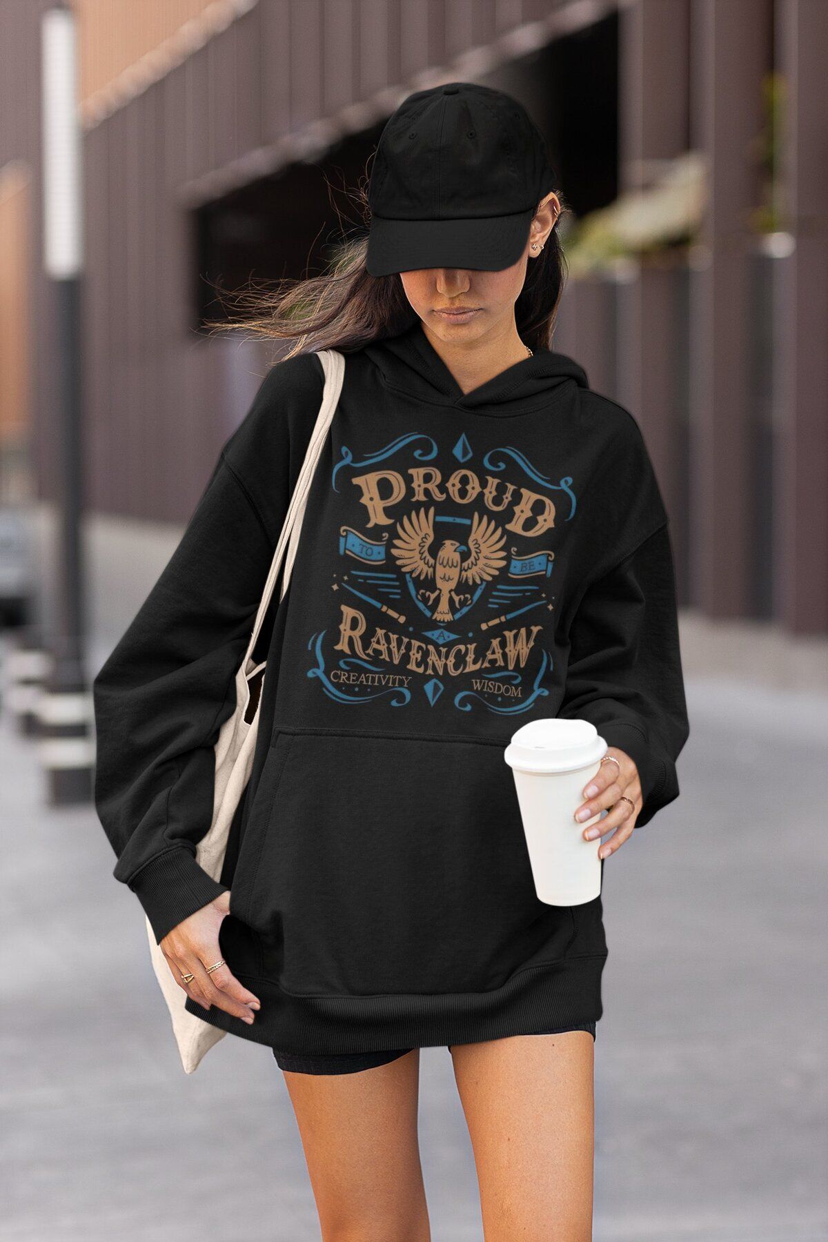 Fuddy Harry Potter Proud Ravenclaw Yaz l Kapu onlu Sweatshirt Unisex Oversize Bask l Hoodie Fiyat Yorumlar Trendyol