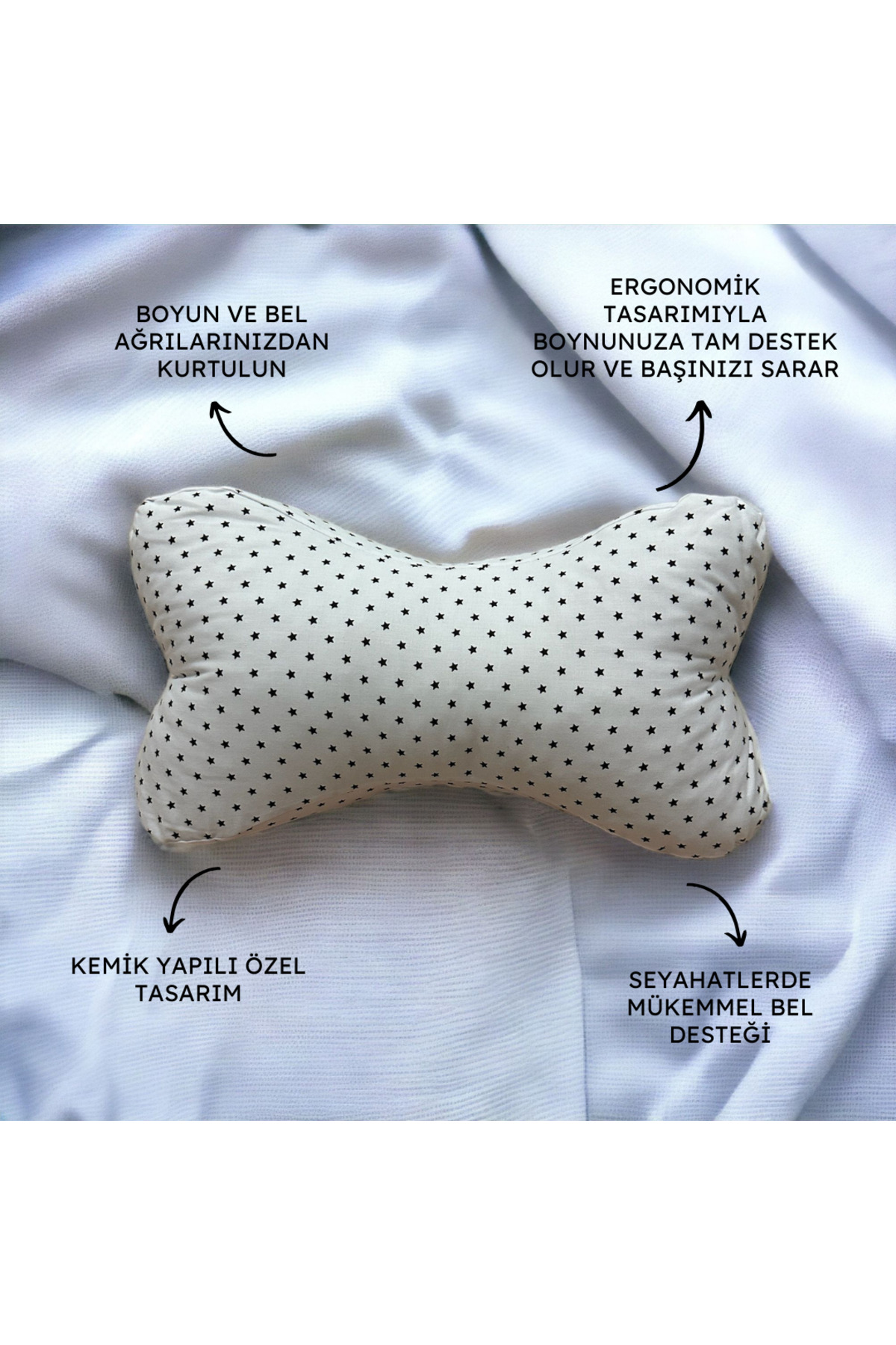 Ultra Comfort Orthopedic Neck Pillow-Ergonomic Bone Design- For Neck Pain