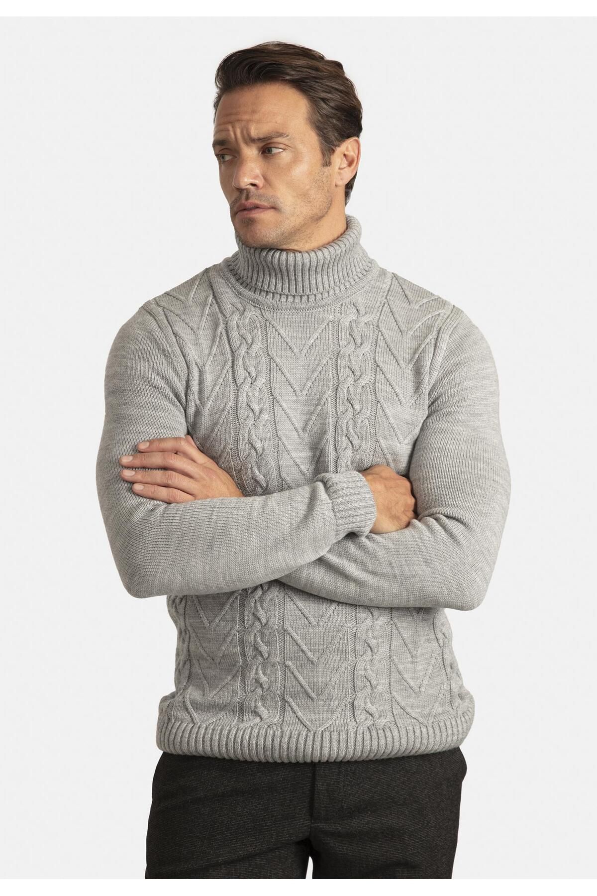 Men's acrylic clearance turtleneck sweaters