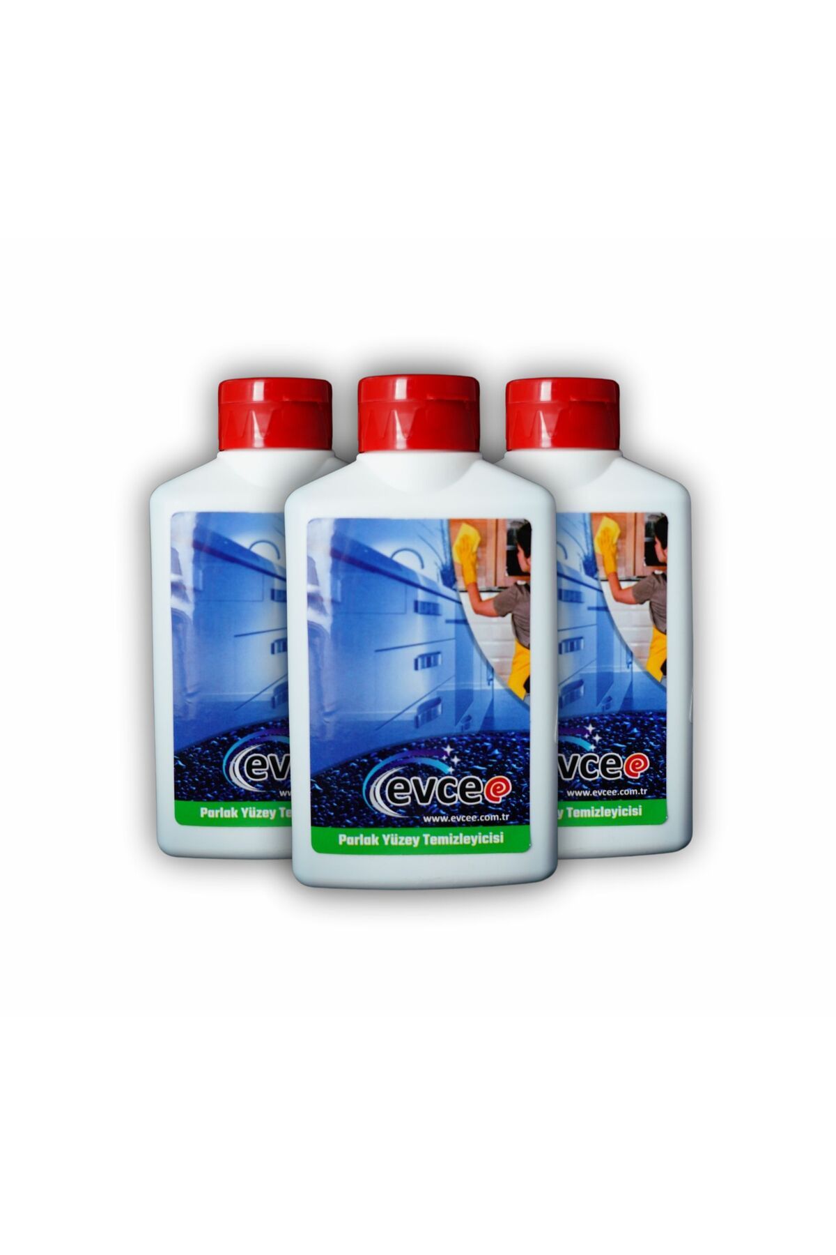 evcee Parlak Yüzey Temizleyici High Gross, Akrilik Ve Laminant Parlatıcı Ve Onarıcı 3lü Set