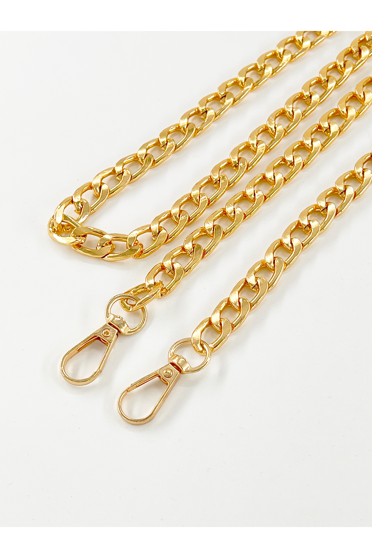 ÜNSALAN HOBİ Çanta Zinciri Altın Sarısı Kararmaz Kaplama Çanta Zinciri 120 Cm Yandan Asmalık Çanta Askısı