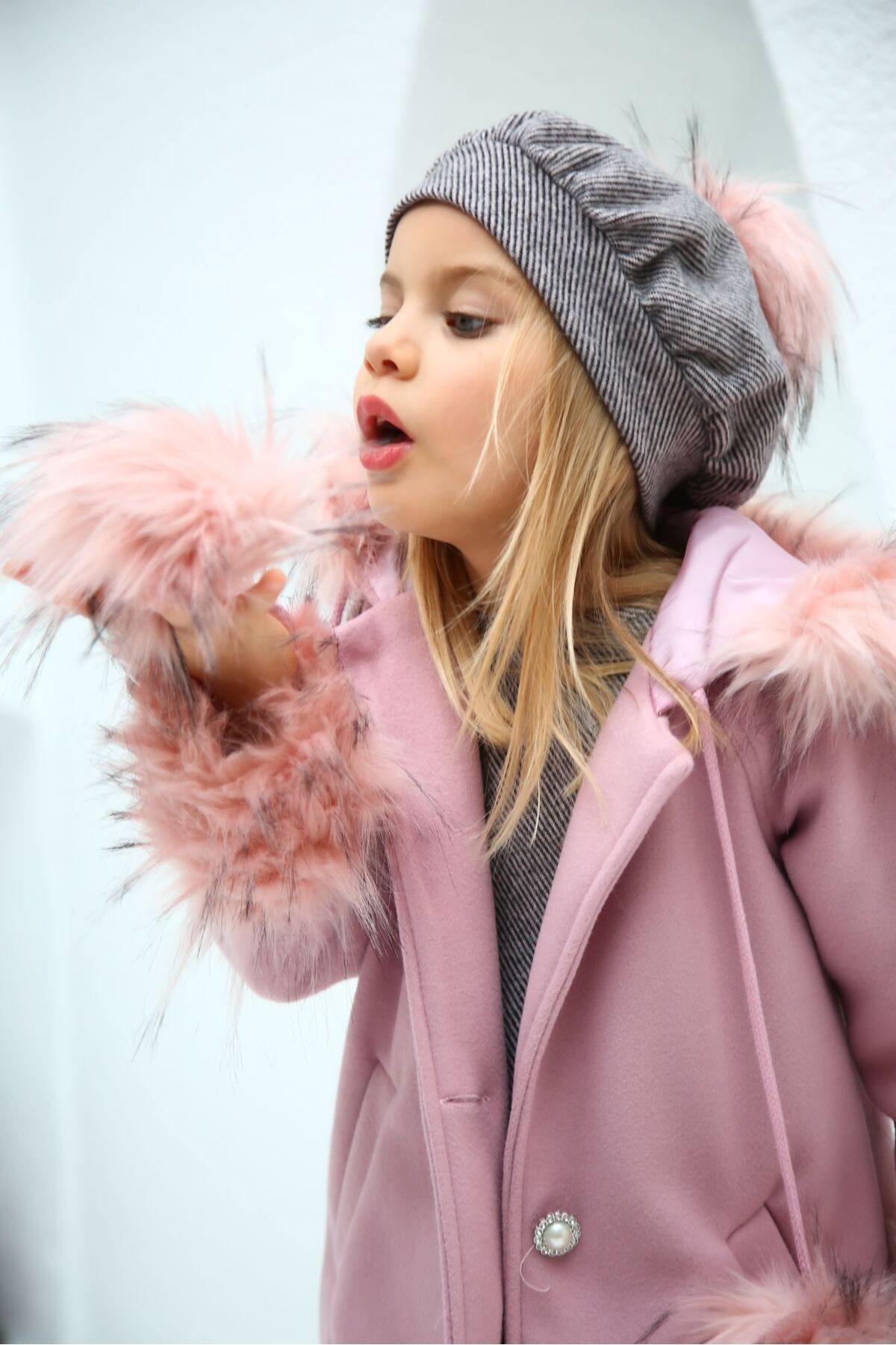 Pink parka deals