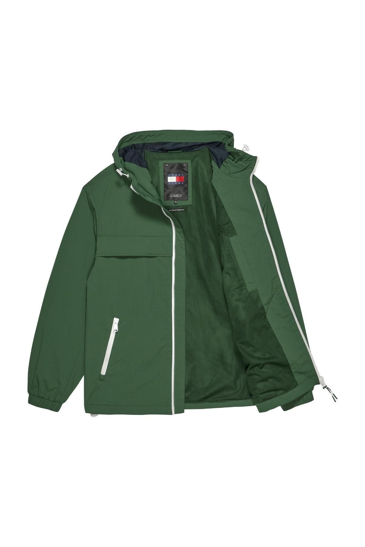 Green tommy cheap hilfiger windbreaker