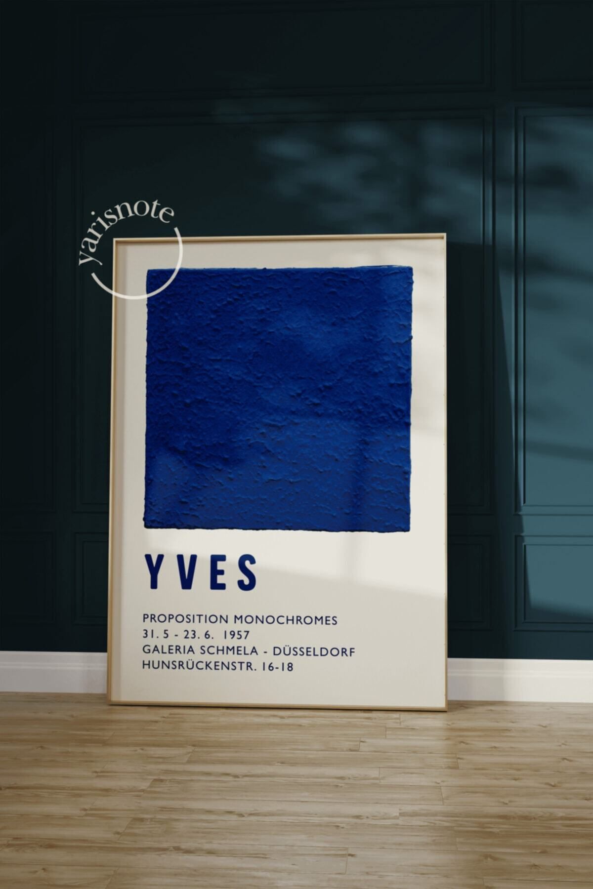 Yaris Note-Yves Klein Poster - Frameless Design 4
