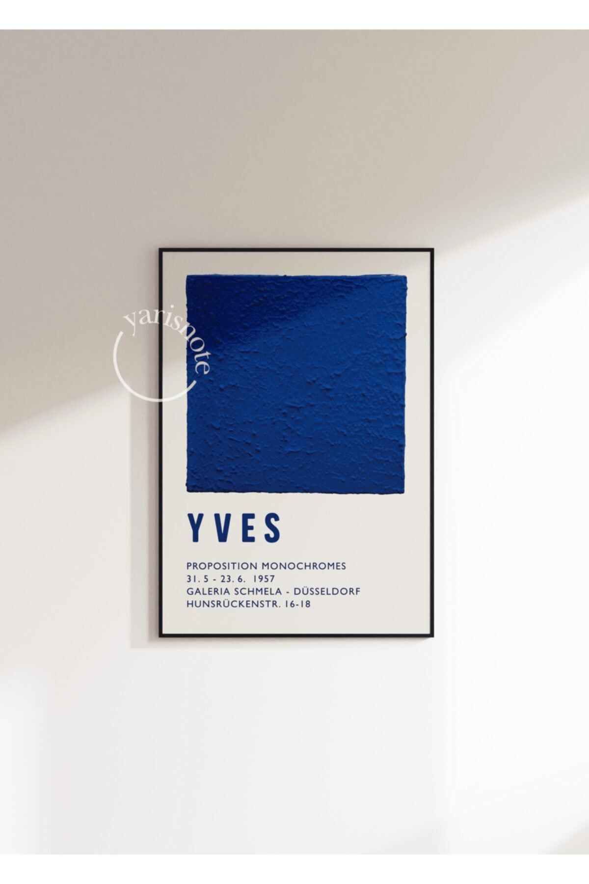 Yaris Note-Yves Klein Poster - Frameless Design 6