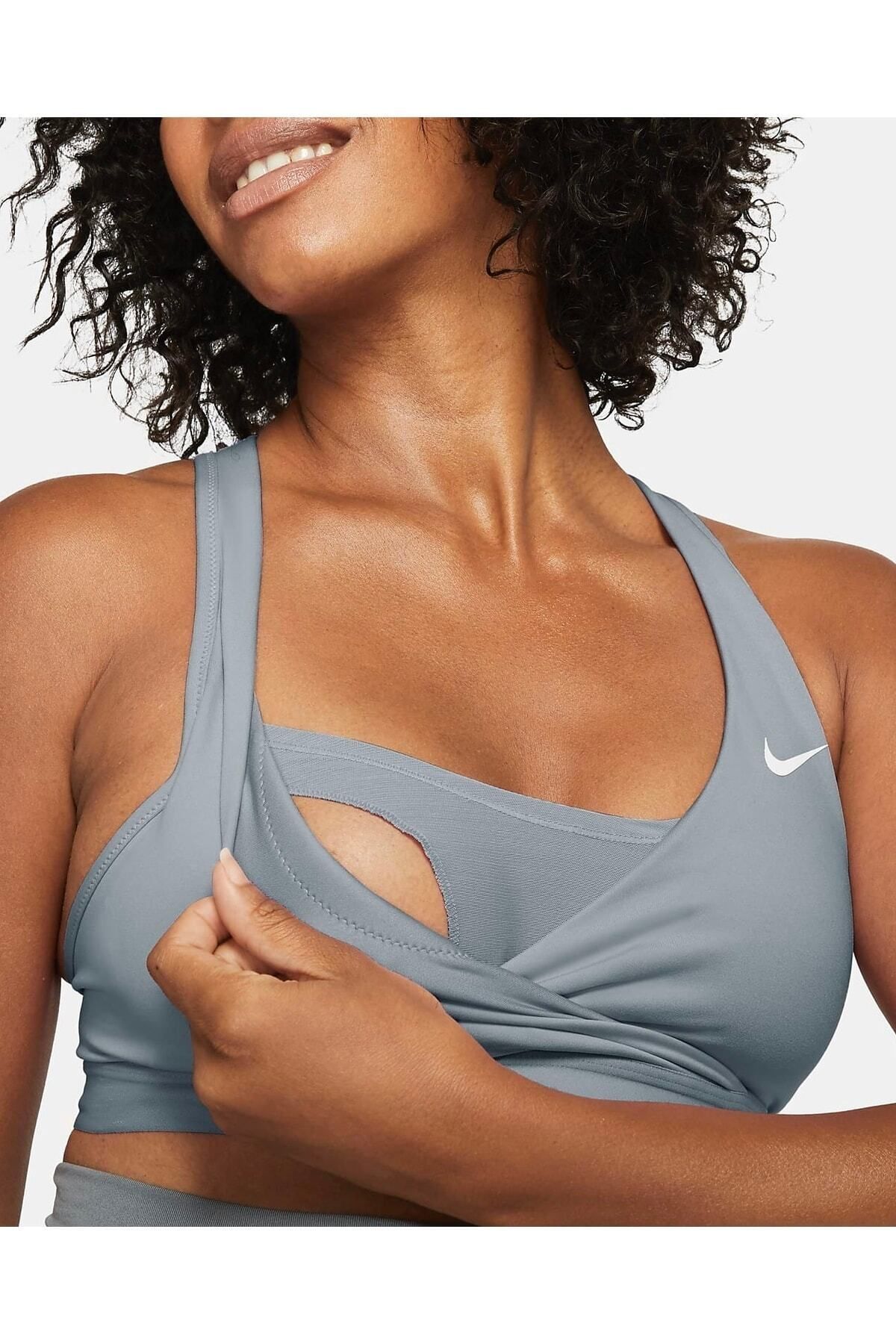 Nike Dri-fit Swoosh (m) Medium Support Padded Women's Sports Bra (pregnancy)  Cq9289-084 - Trendyol